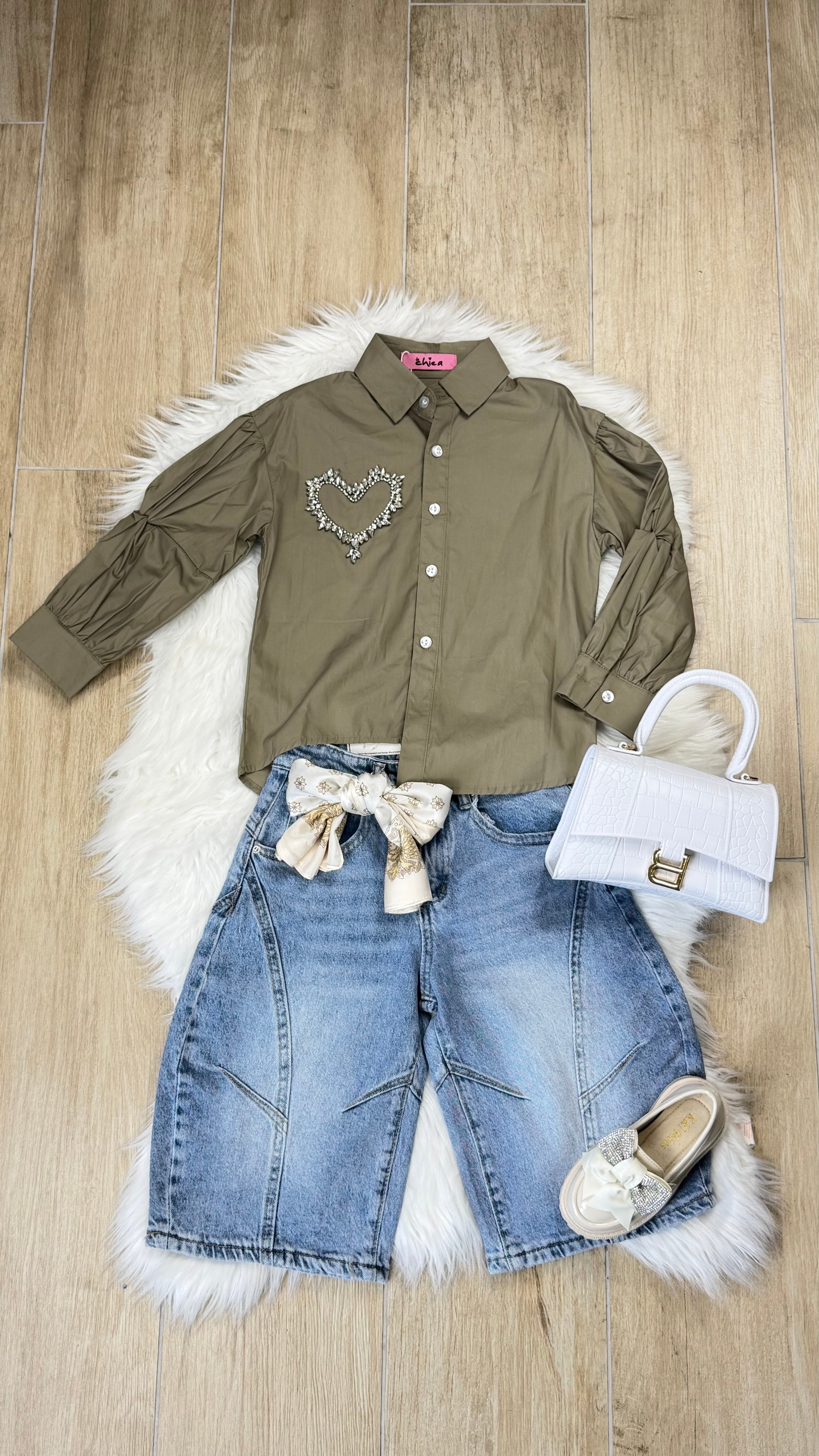 Jeans bambina Bermuda Balloon