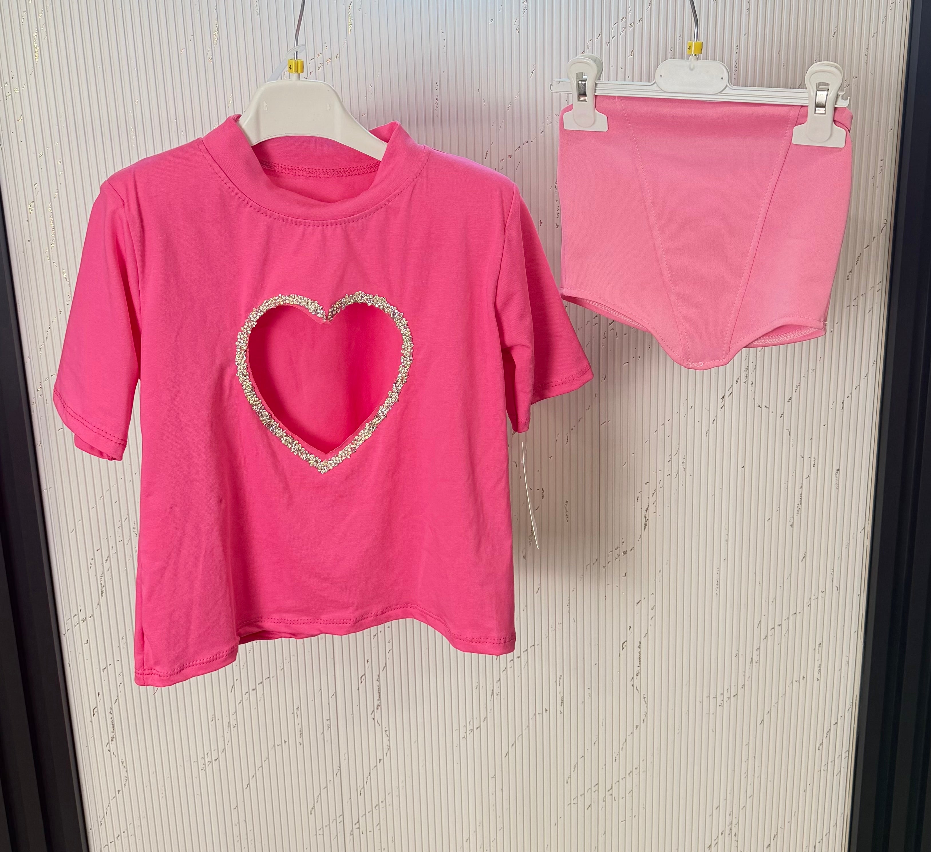 Maglia bambina Cuore con corpetto