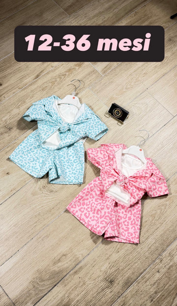 COMPLETO NEONATA ANIMALIER