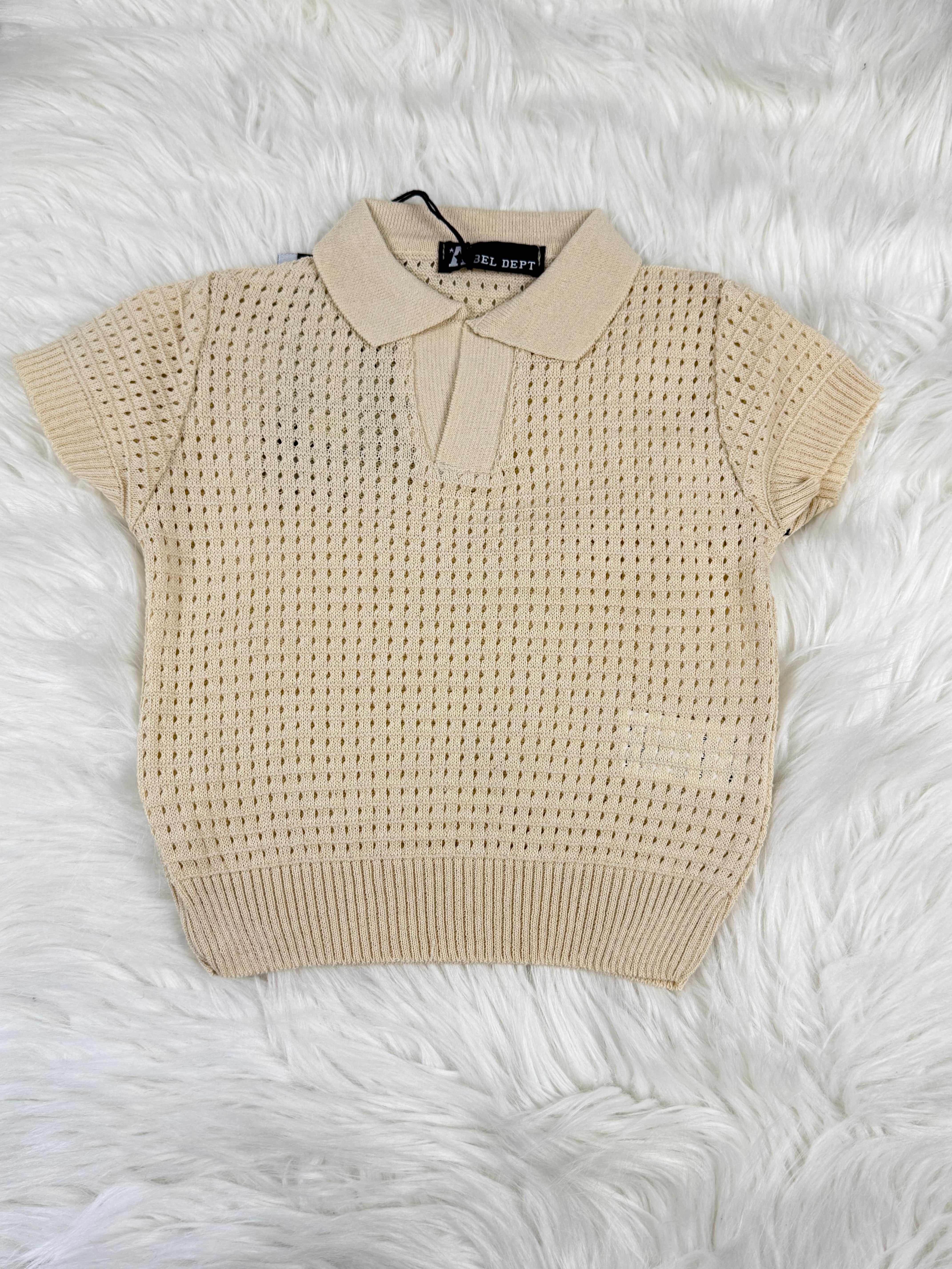 Maglia neonato polo filo