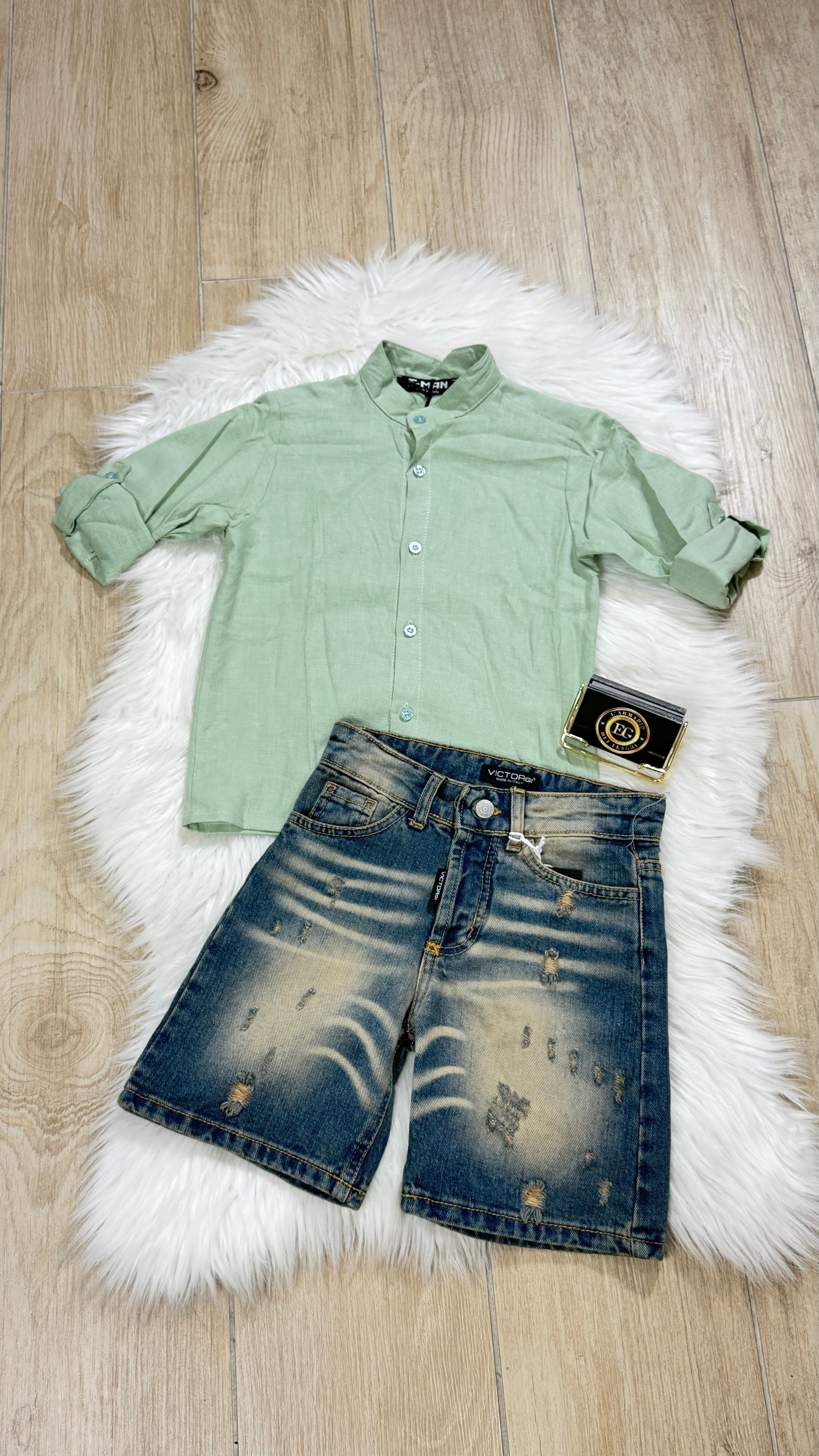 CAMICIA BAMBINO LINO
