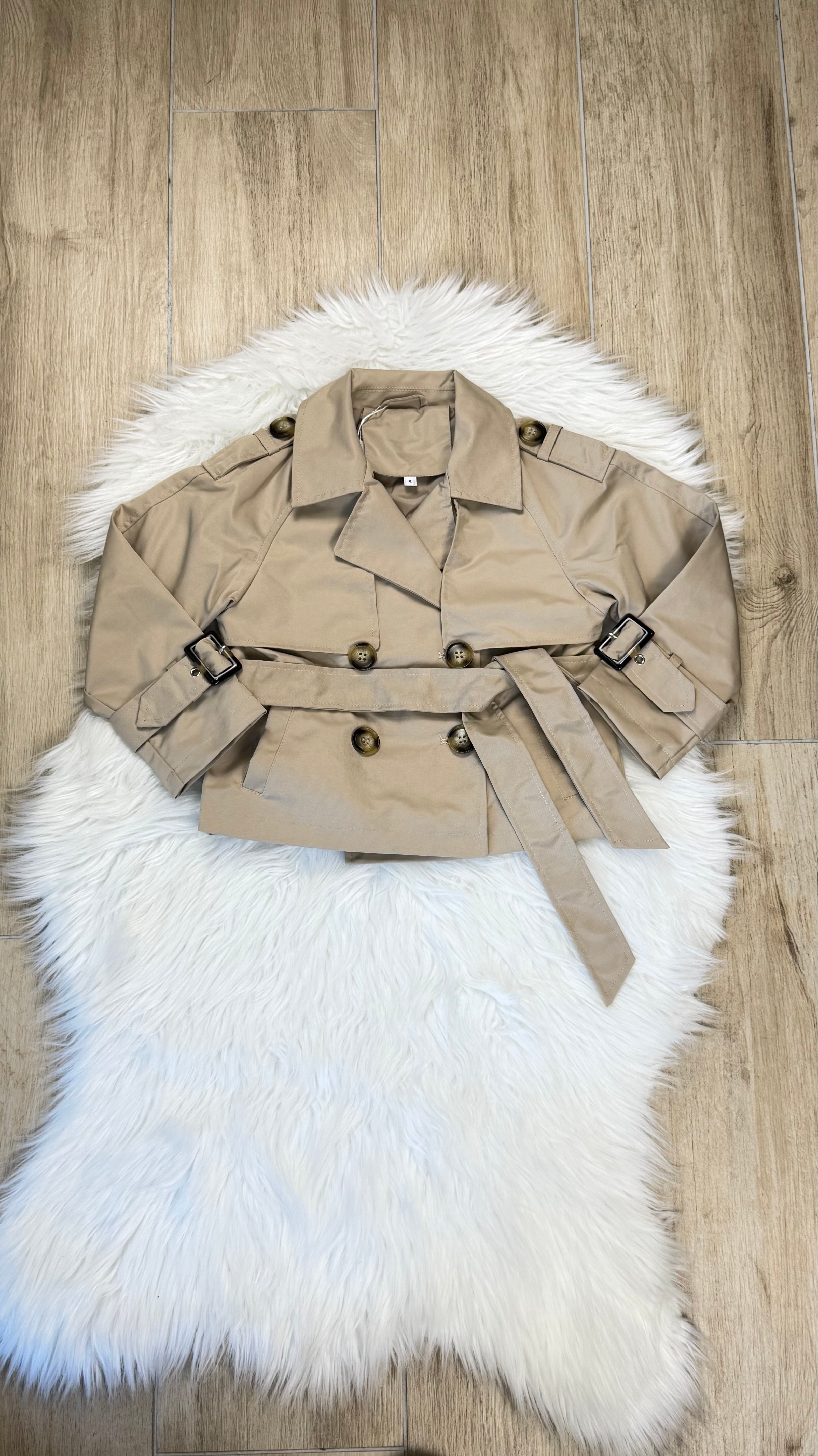 Giubbino bambina trench Sherlock