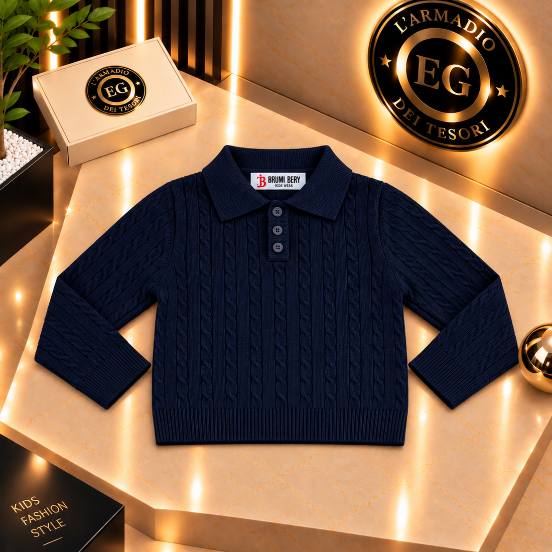 MAGLIA NEONATO POLO BRUM