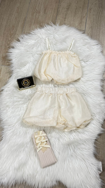 COMPLETO BAMBINA CHAMPAGNE