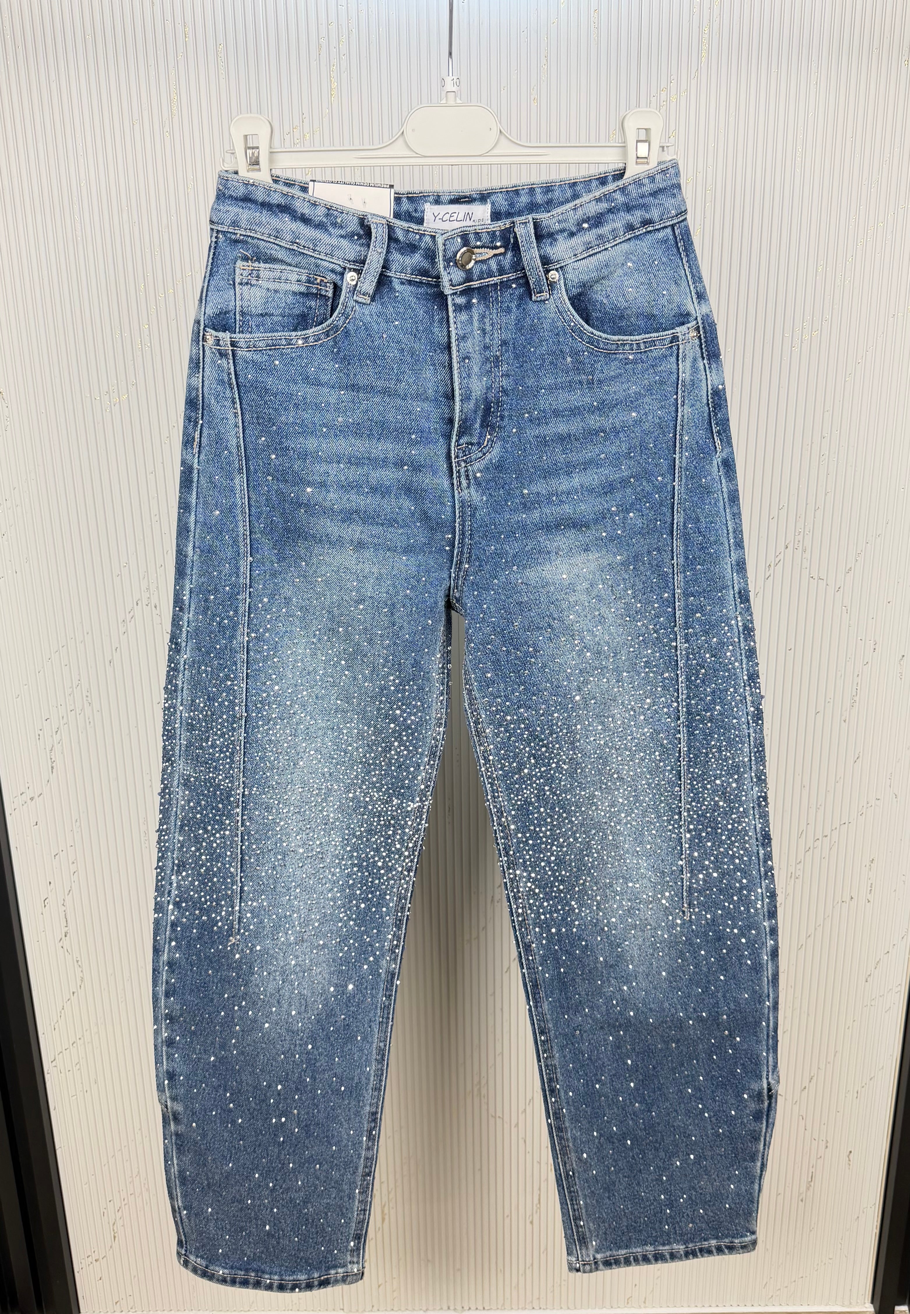 Jeans bambina diamond