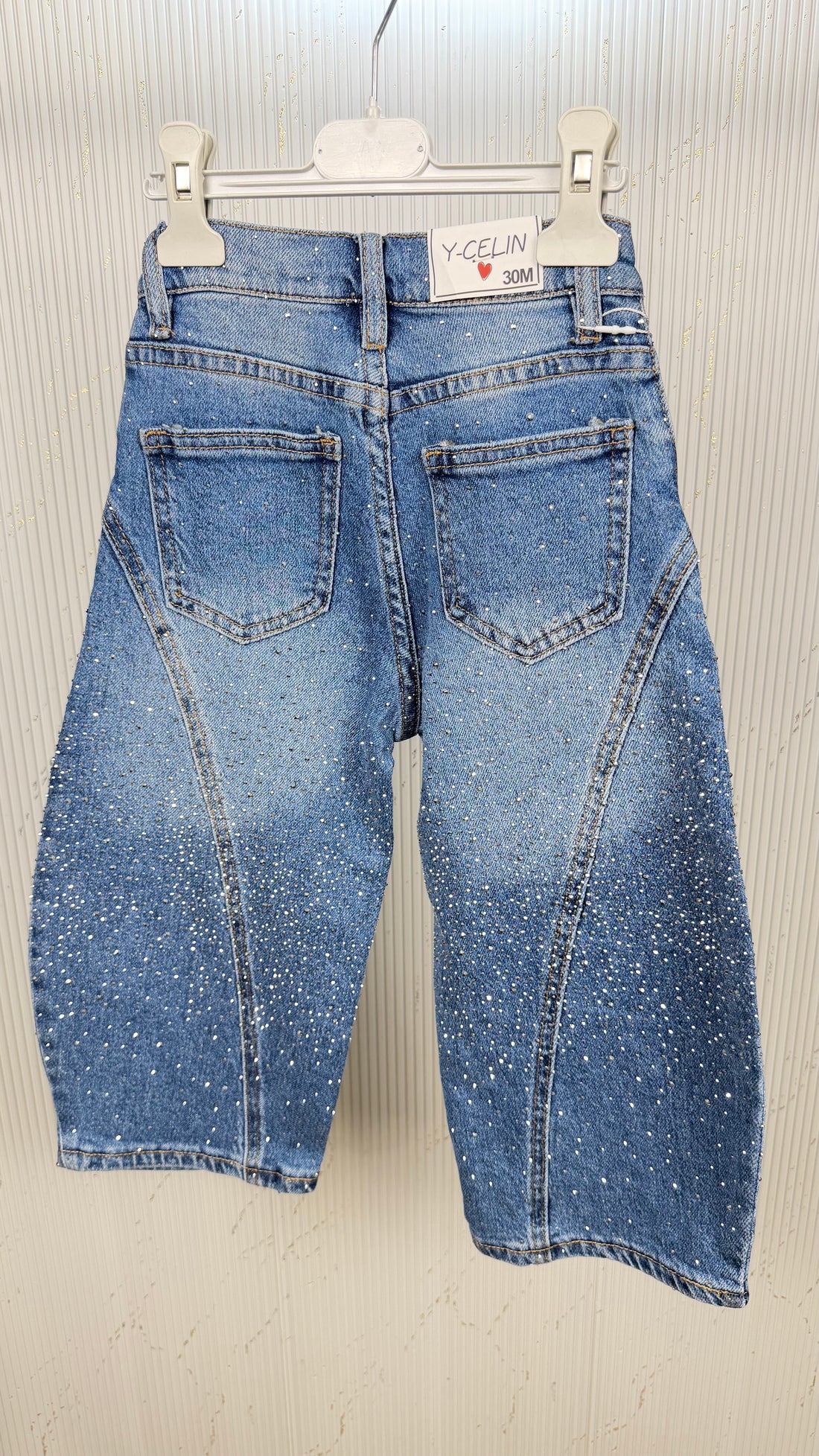 Jeans neonata shine ballon