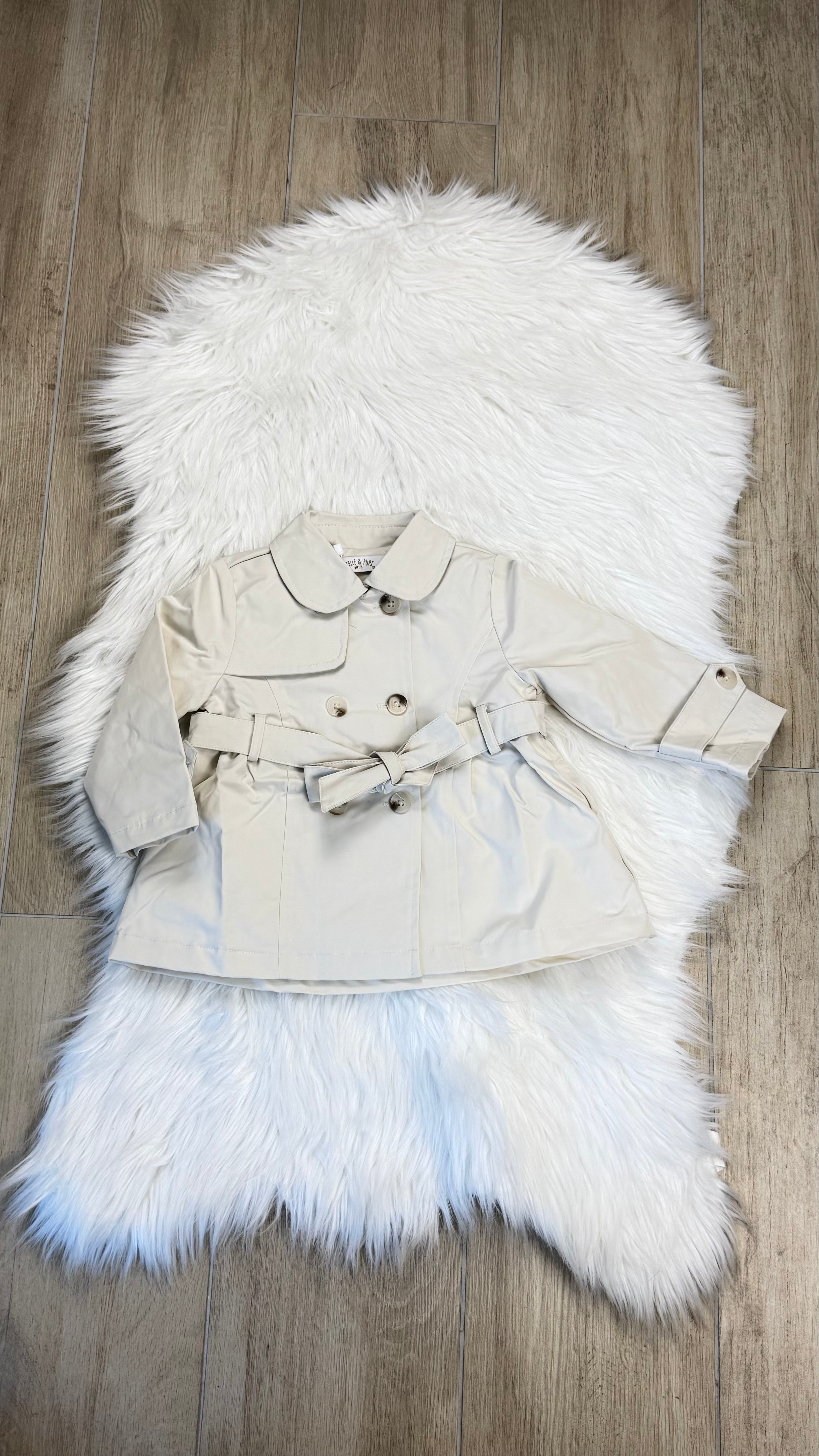 Giubbino neonata  trench Sherlock