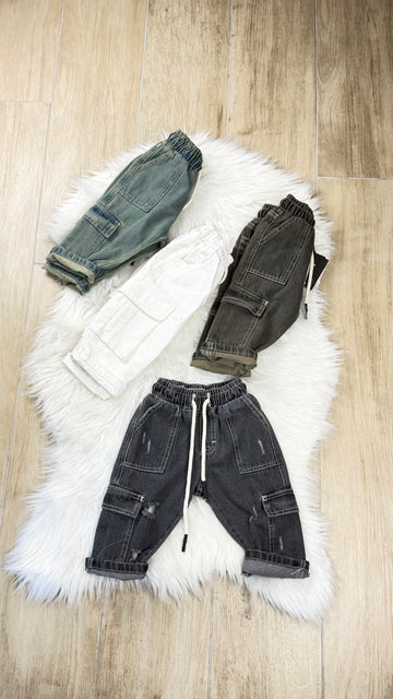 Jeans neonato Cargo tasc
