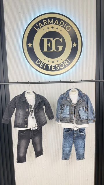 Completo neonato jeans
