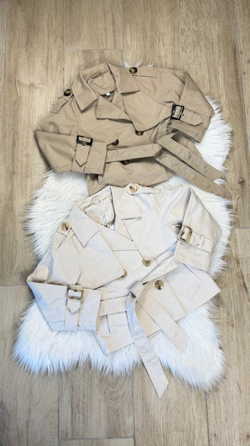 Giubbino bambina trench Sherlock