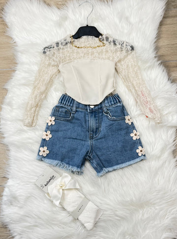 Maglia neonata con corpetto