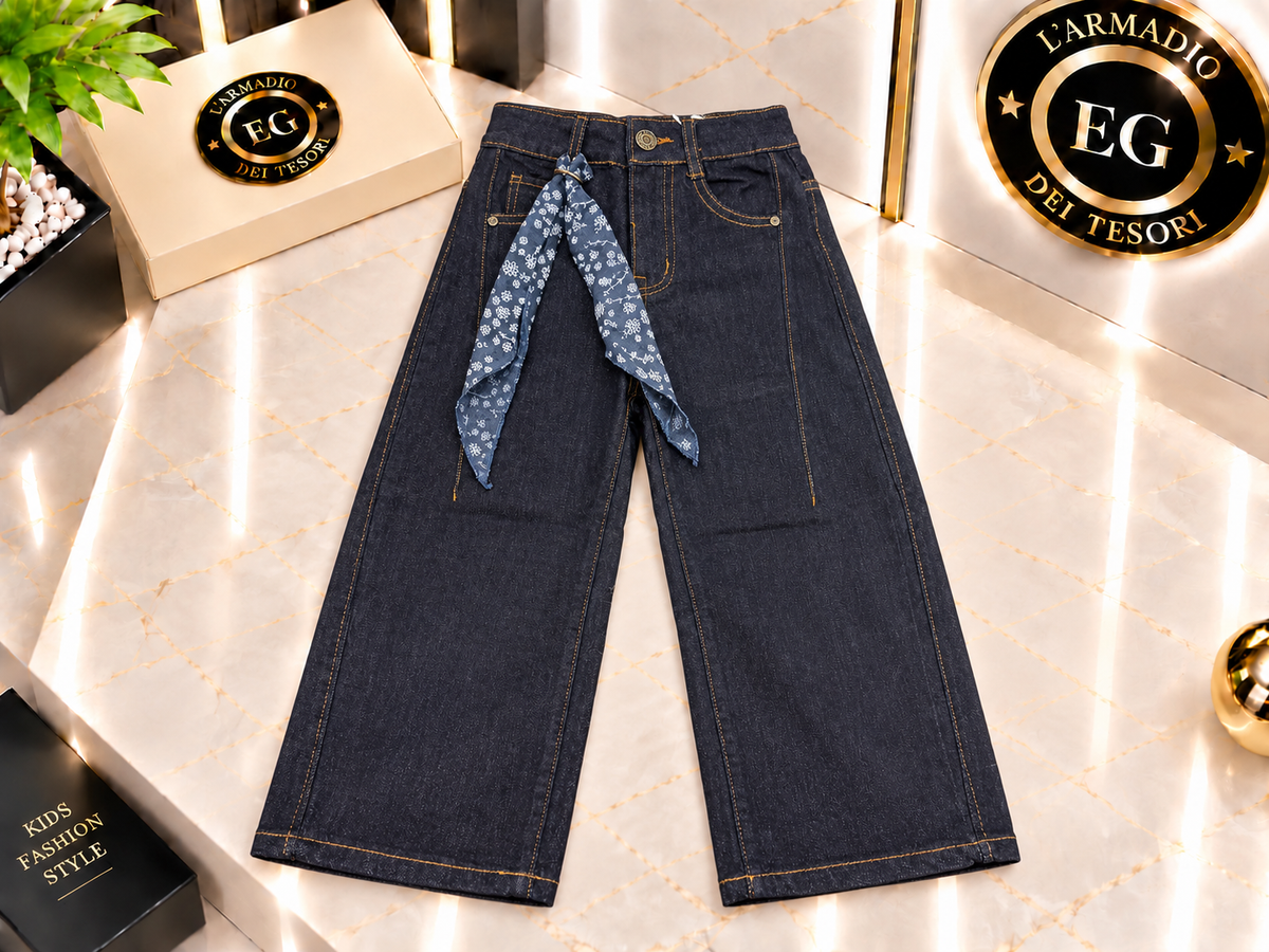 JEANS BAMBINA FOULARD