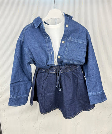 Gonna bambina jeans