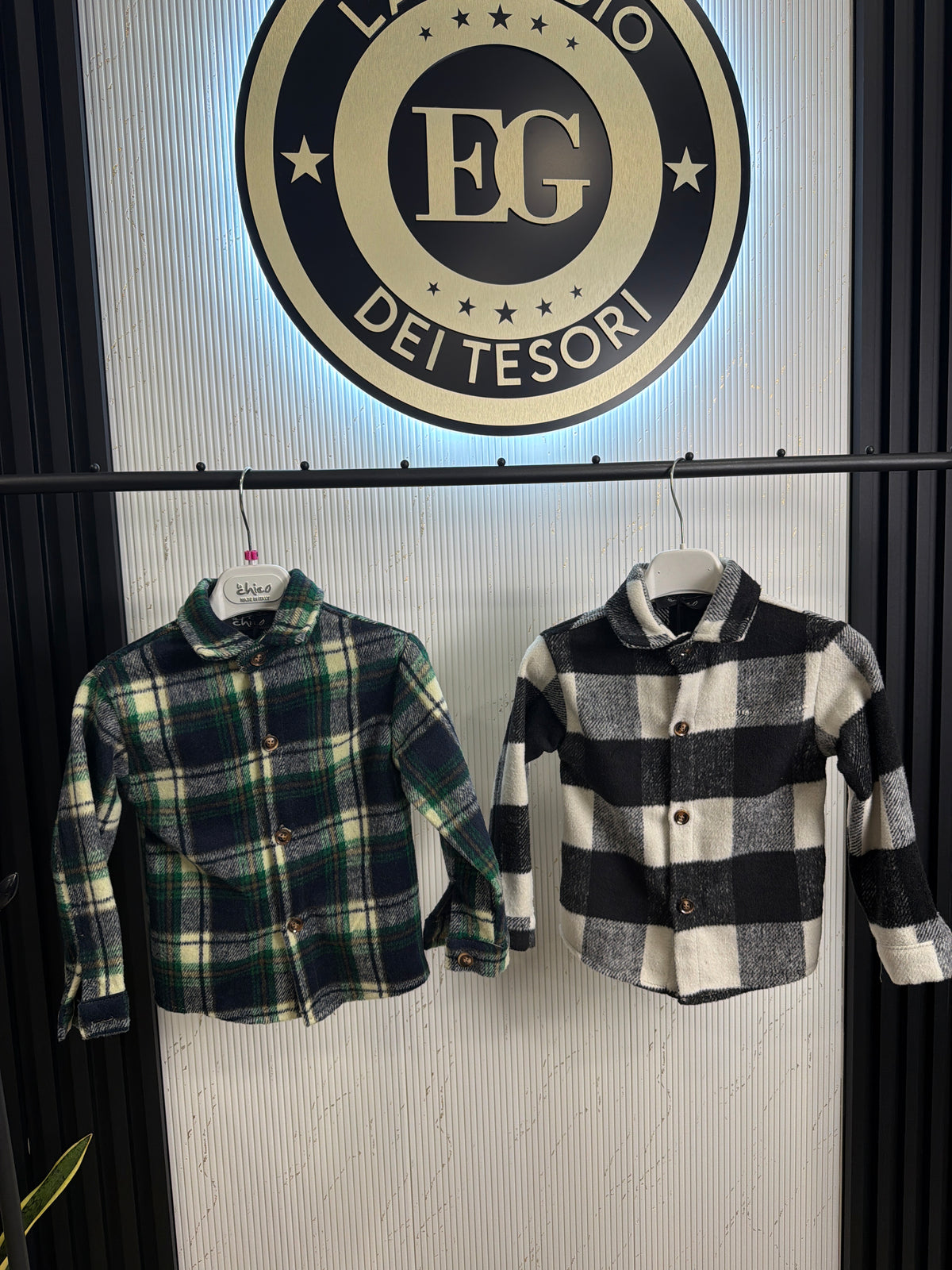 Camicia neonato quadroni NO CAP
