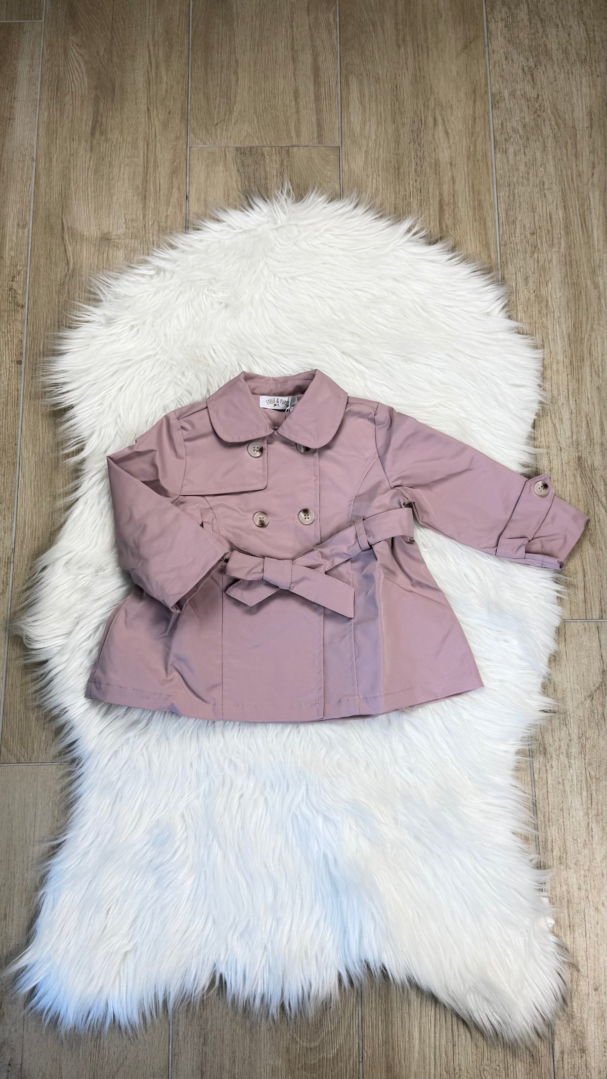 Giubbino neonata  trench Sherlock