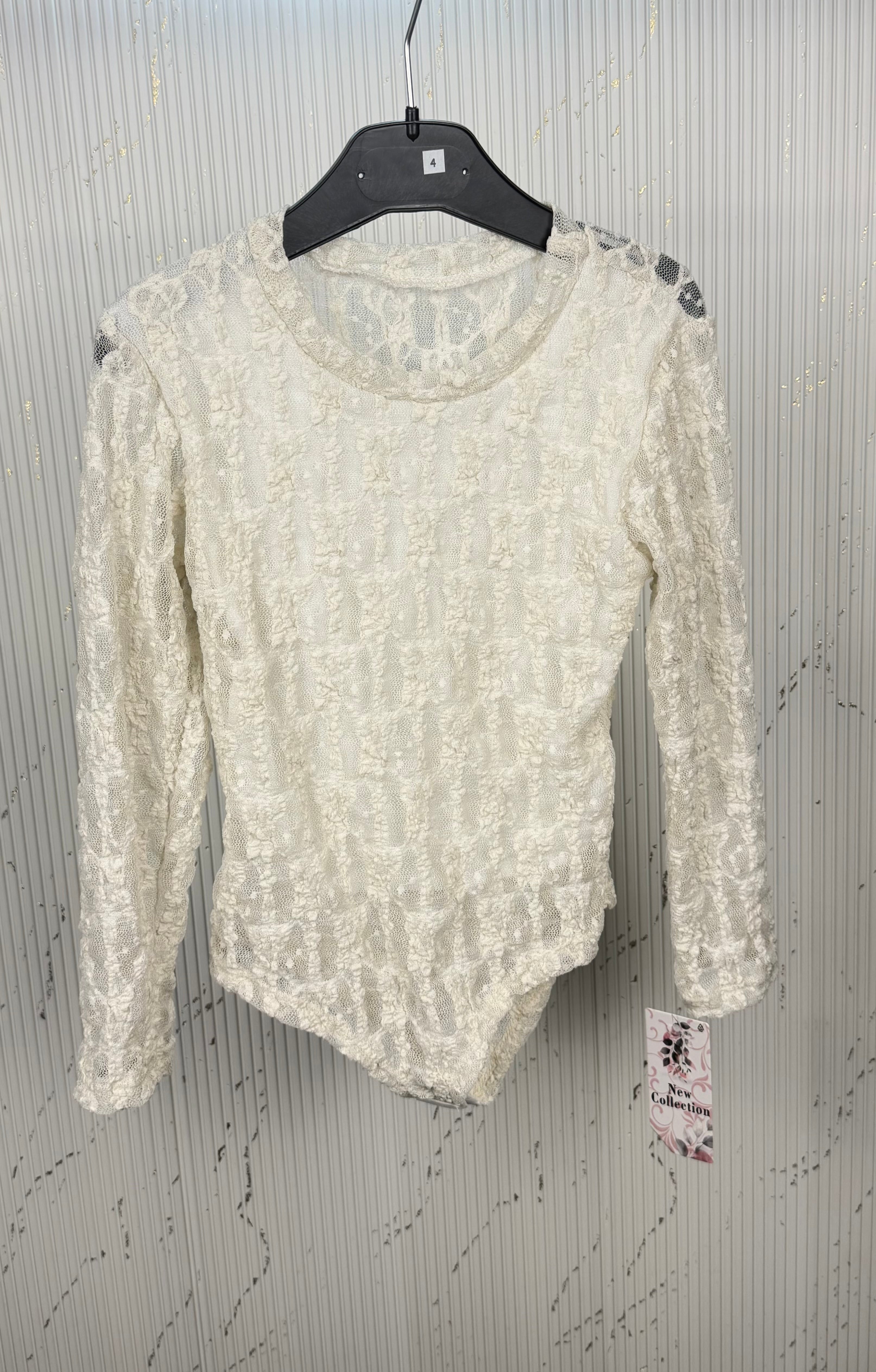 Maglia bambina body in pizzo