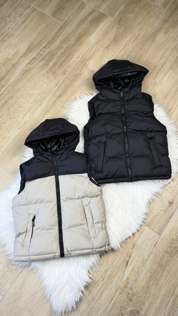 GIUBBINO bambino smanicato black