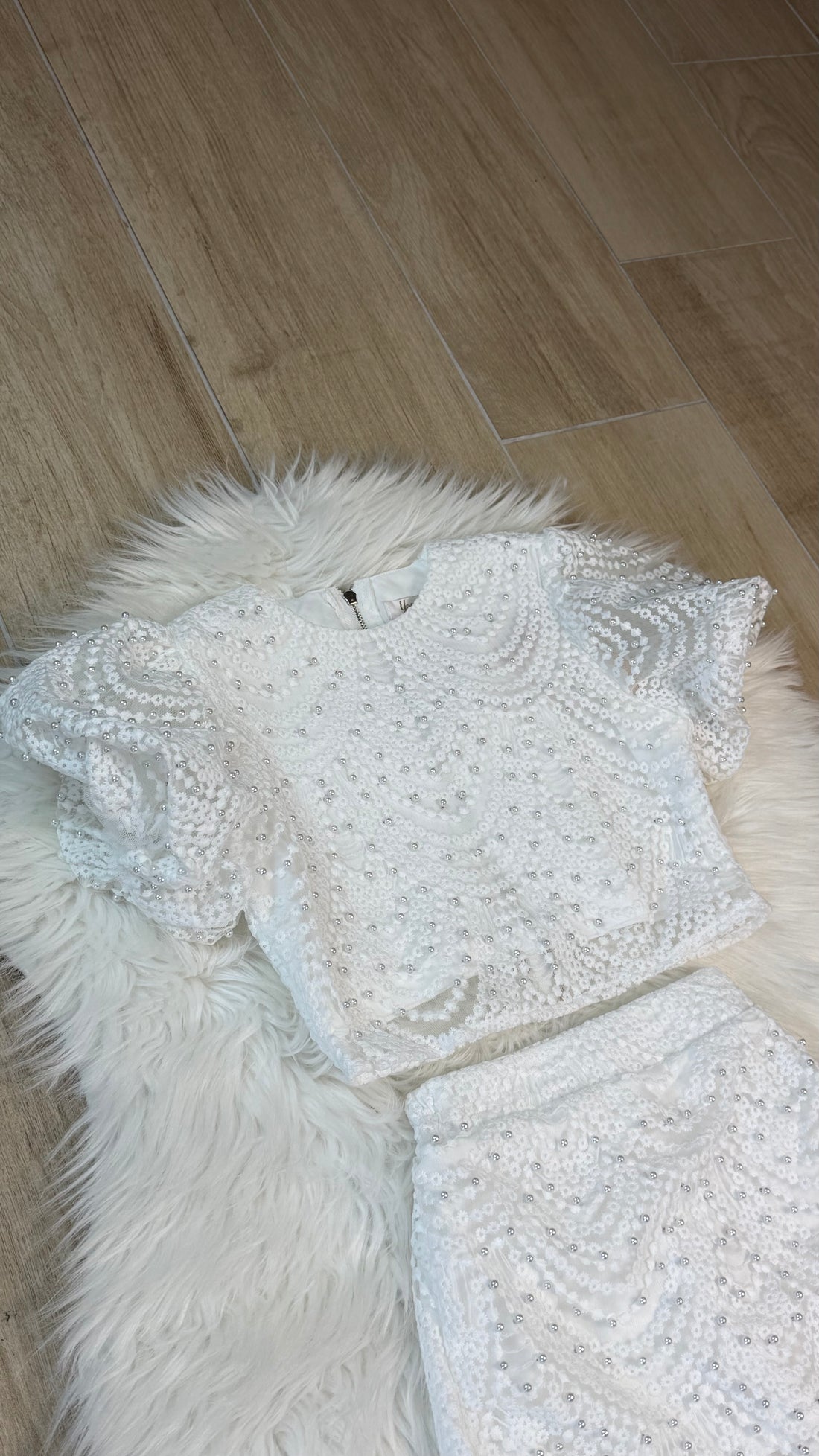 Completo bambina White Perl