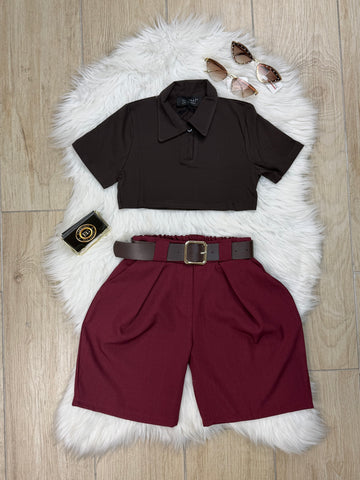 SHIRT BAMBINA POLO CROP