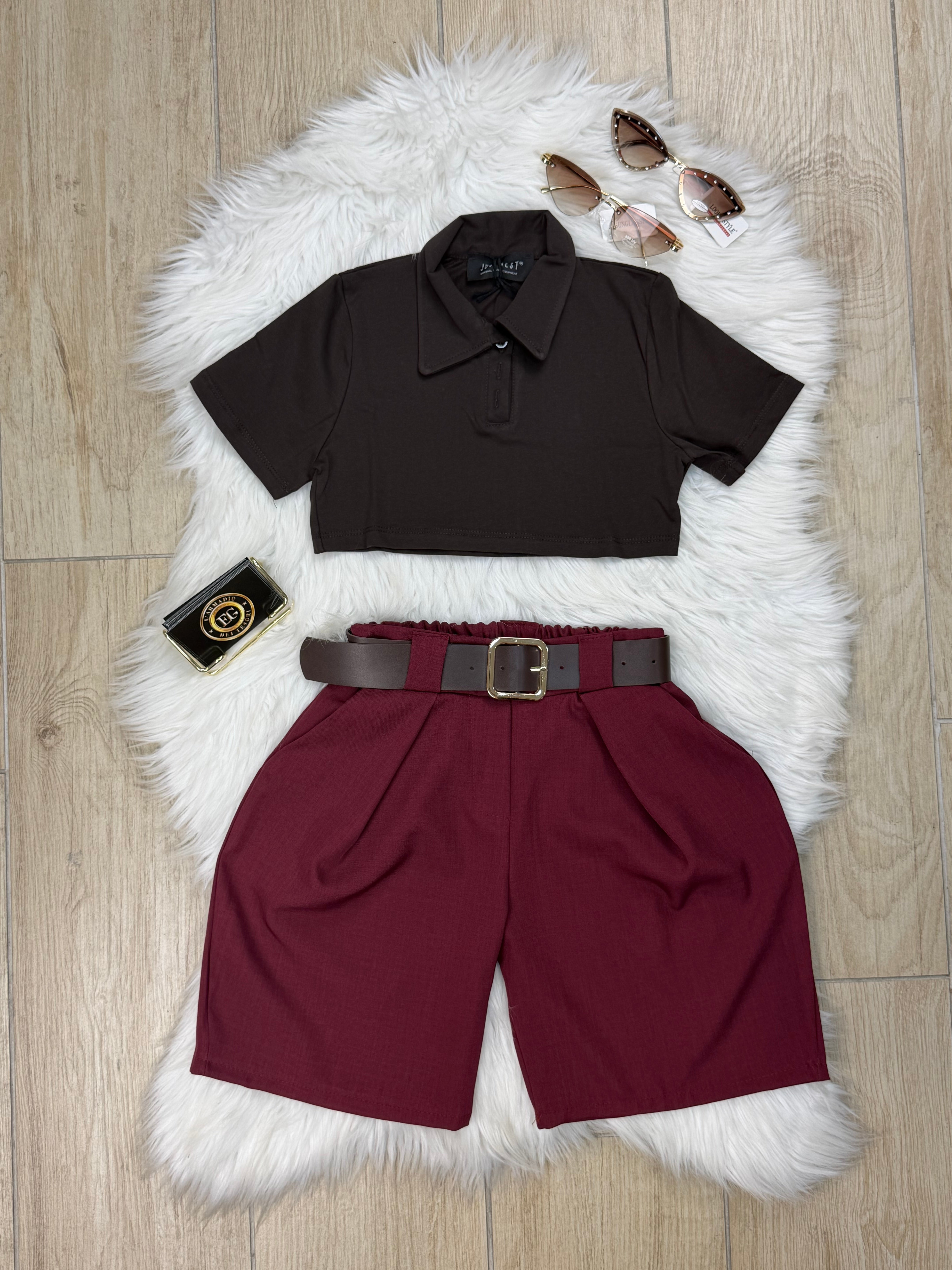 SHIRT BAMBINA POLO CROP