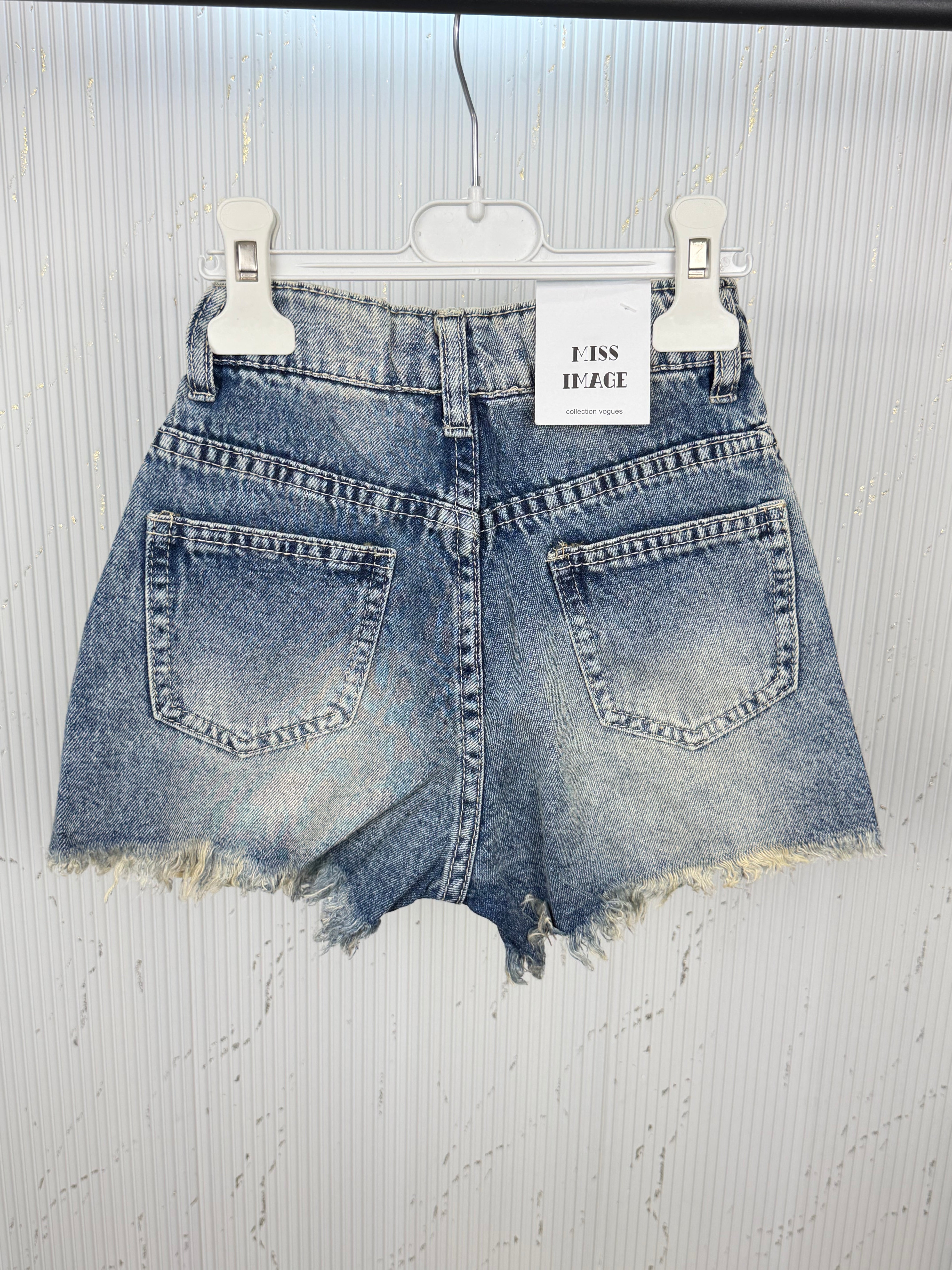Short bambina sabbiato