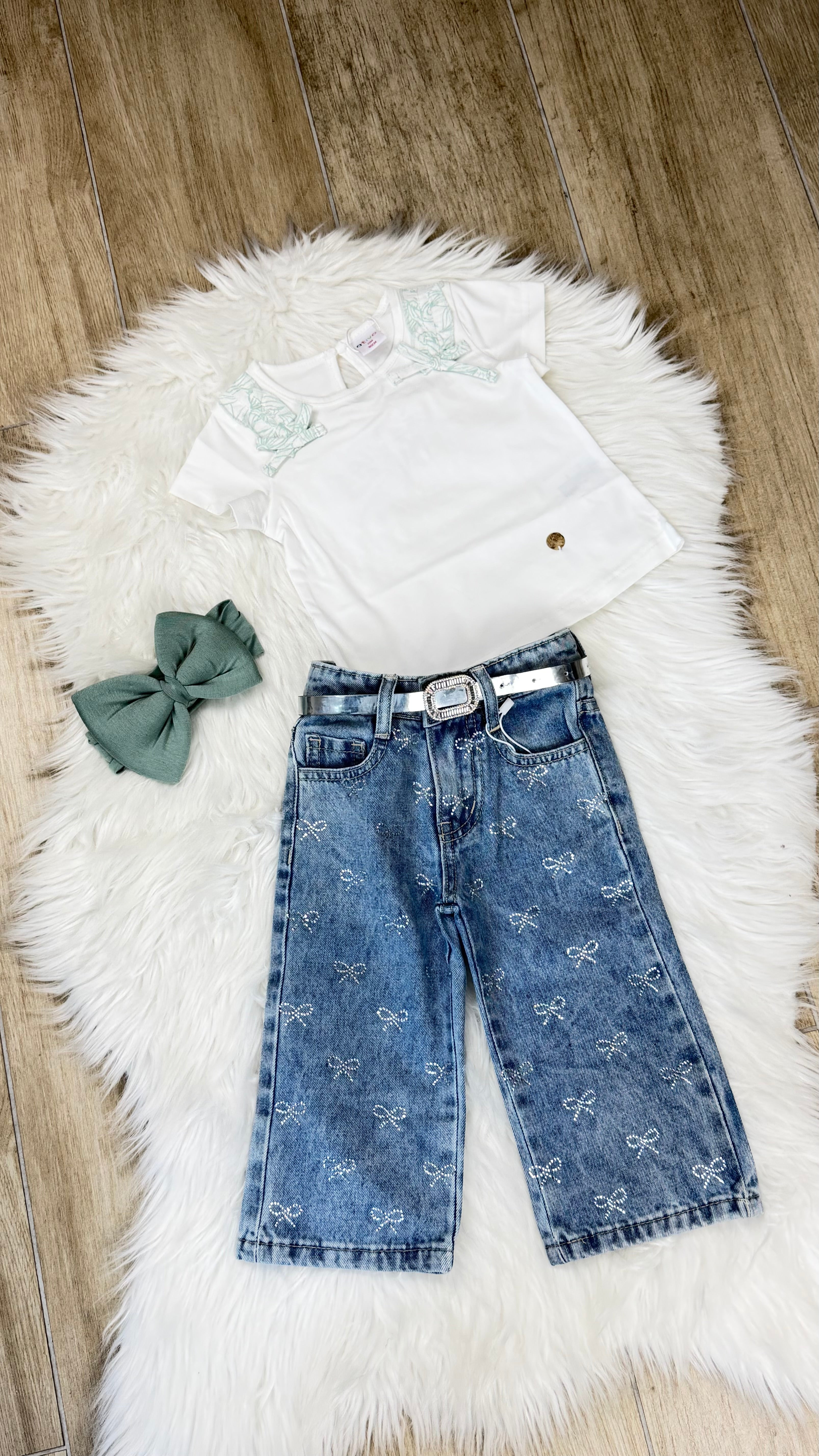 Maglia neonata fiocco