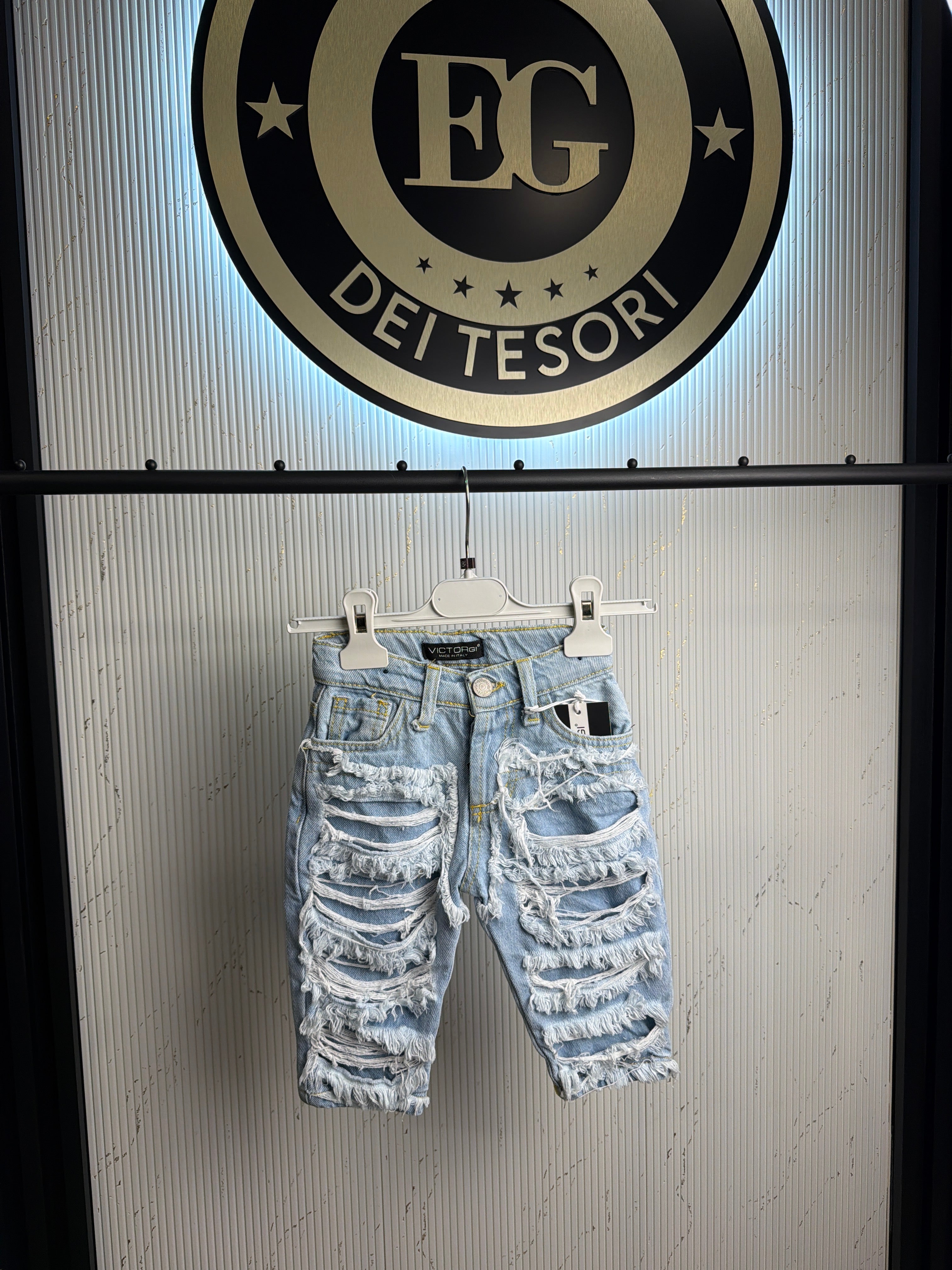 Jeans neonato finto strappo