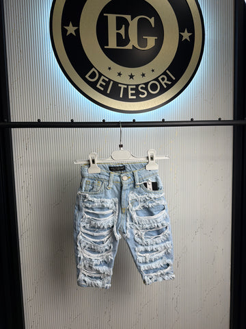 Jeans neonato finto strappo