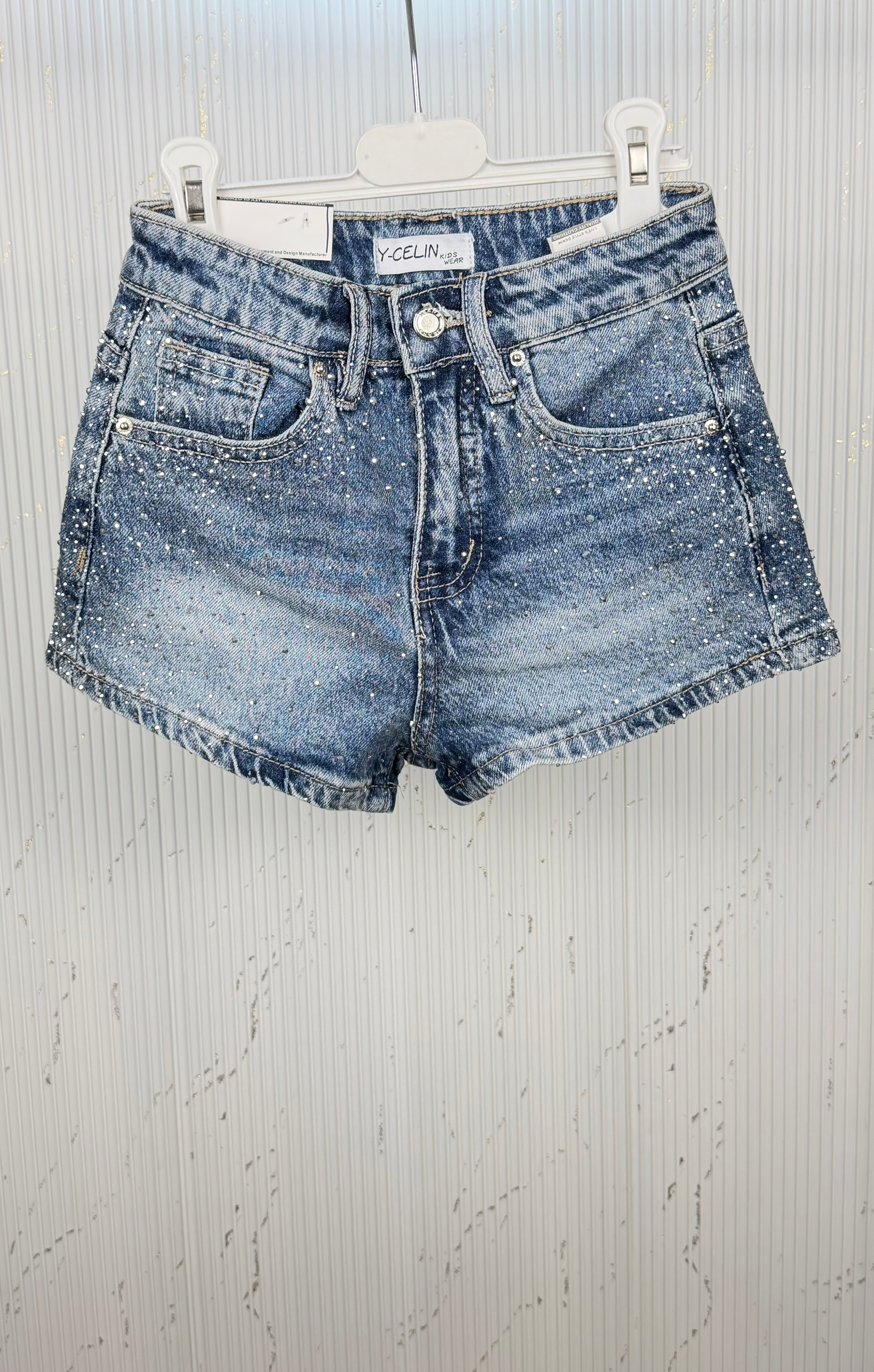 Short bambina diamond chiaro