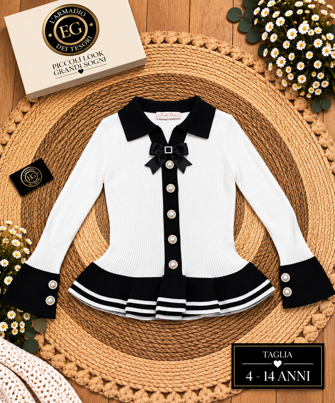MAGLIA BAMBINA PERLA