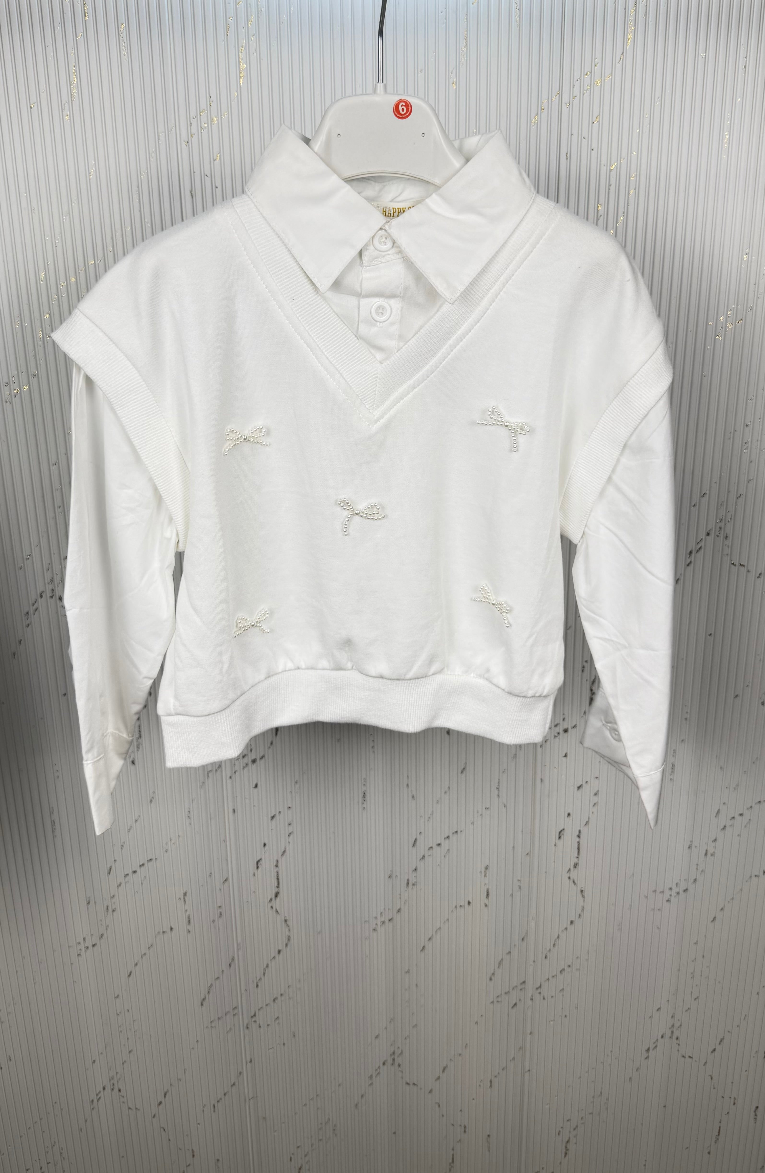 Camicia bambina con golfino 🎀