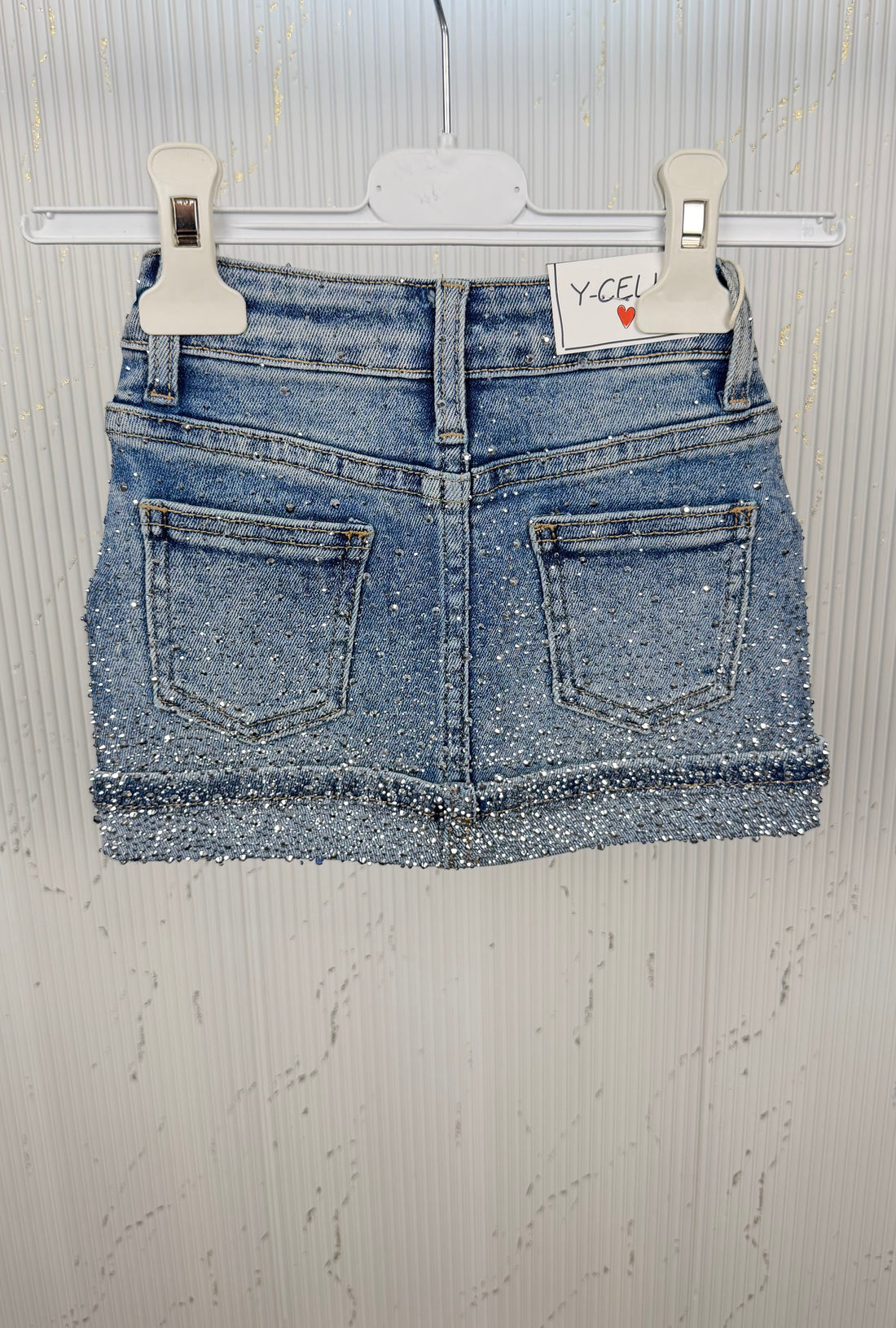 Gonna neonata jeans diamond