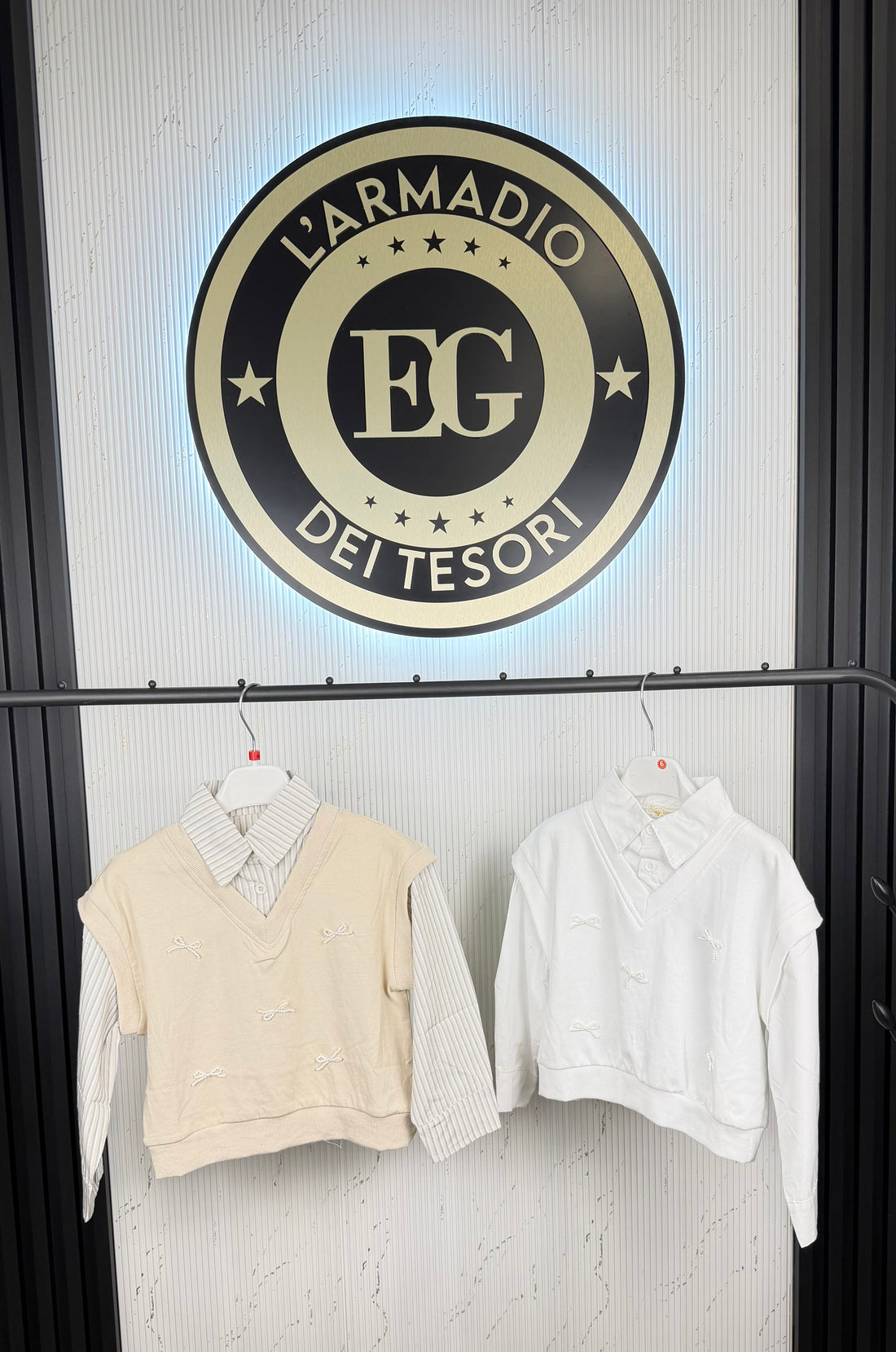 Camicia bambina con golfino 🎀
