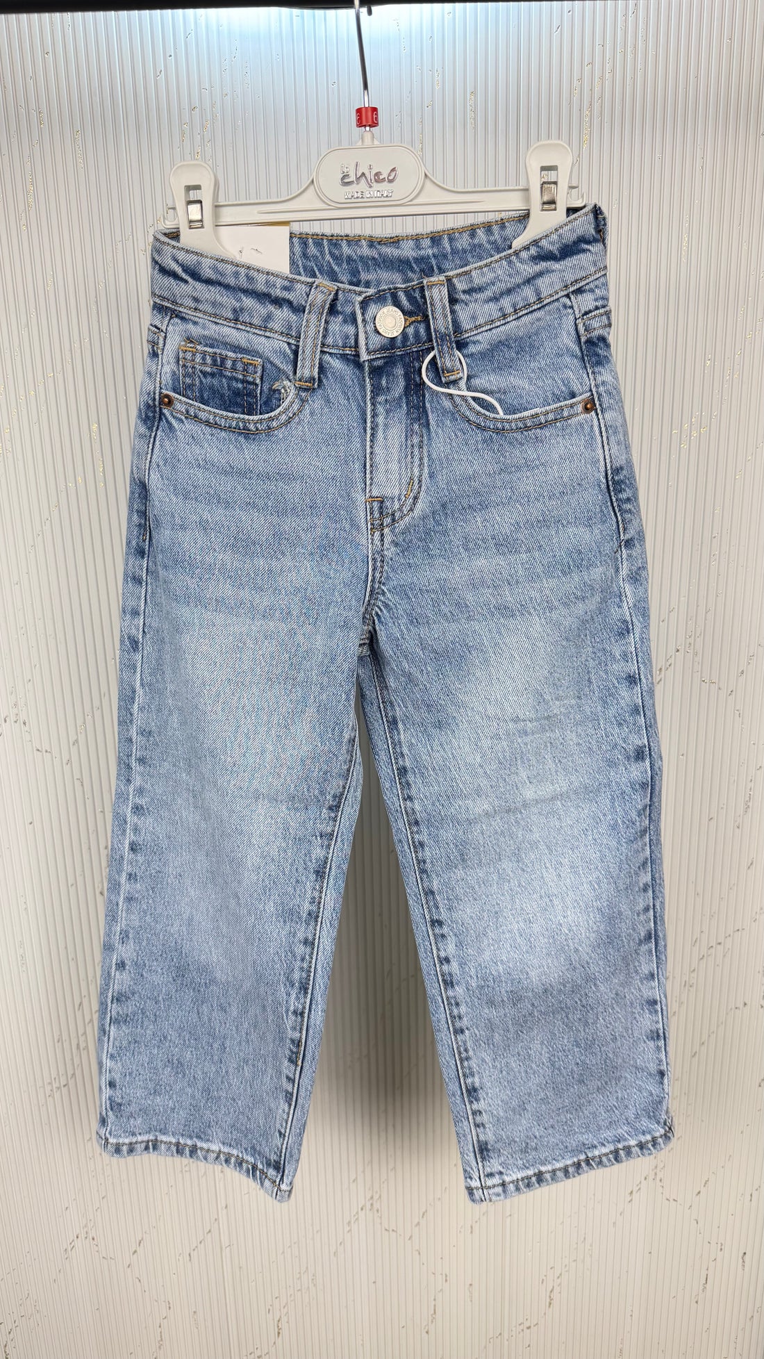 Jeans bambina tasca glitter ✨