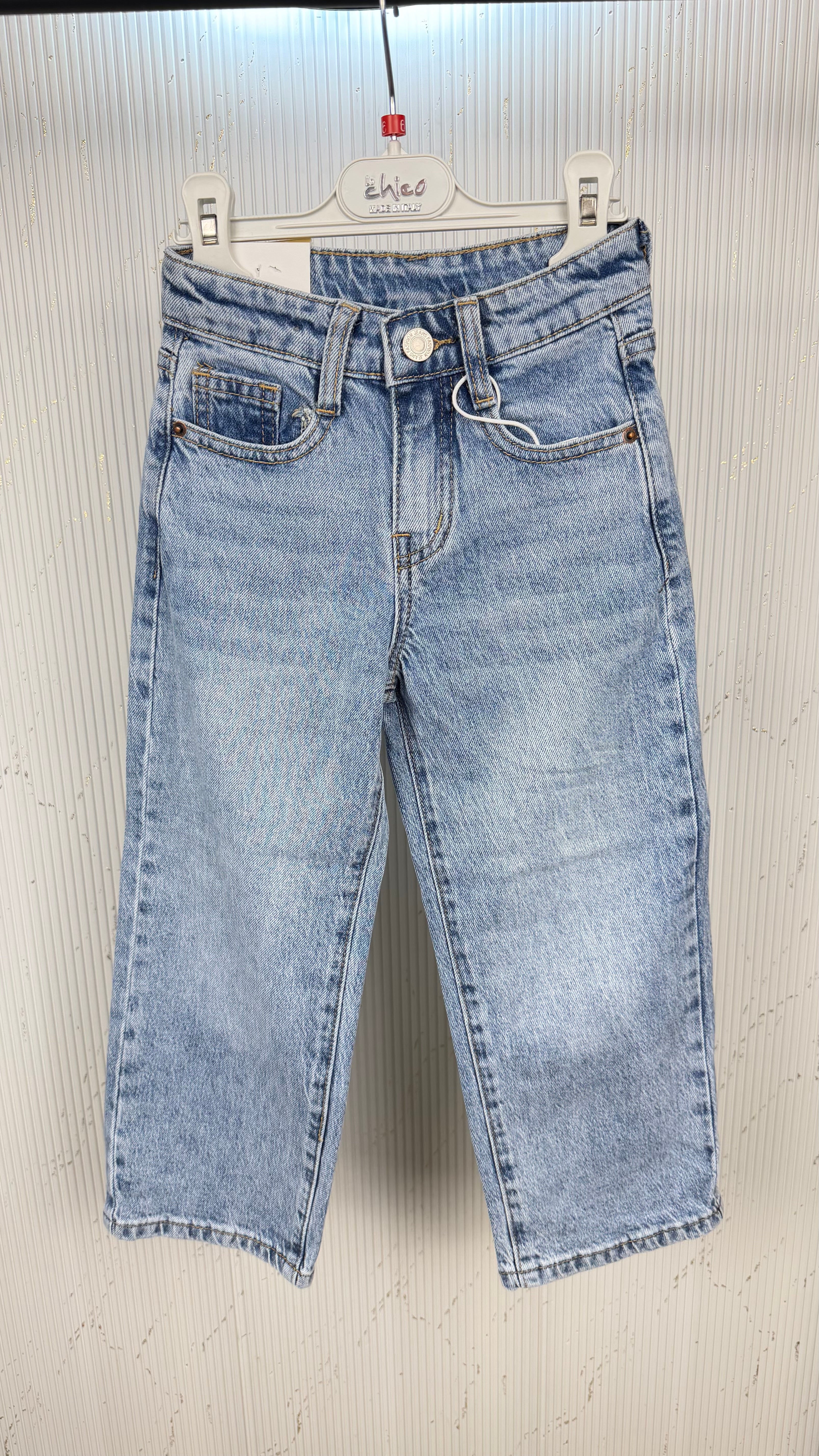 Jeans bambina tasca glitter ✨
