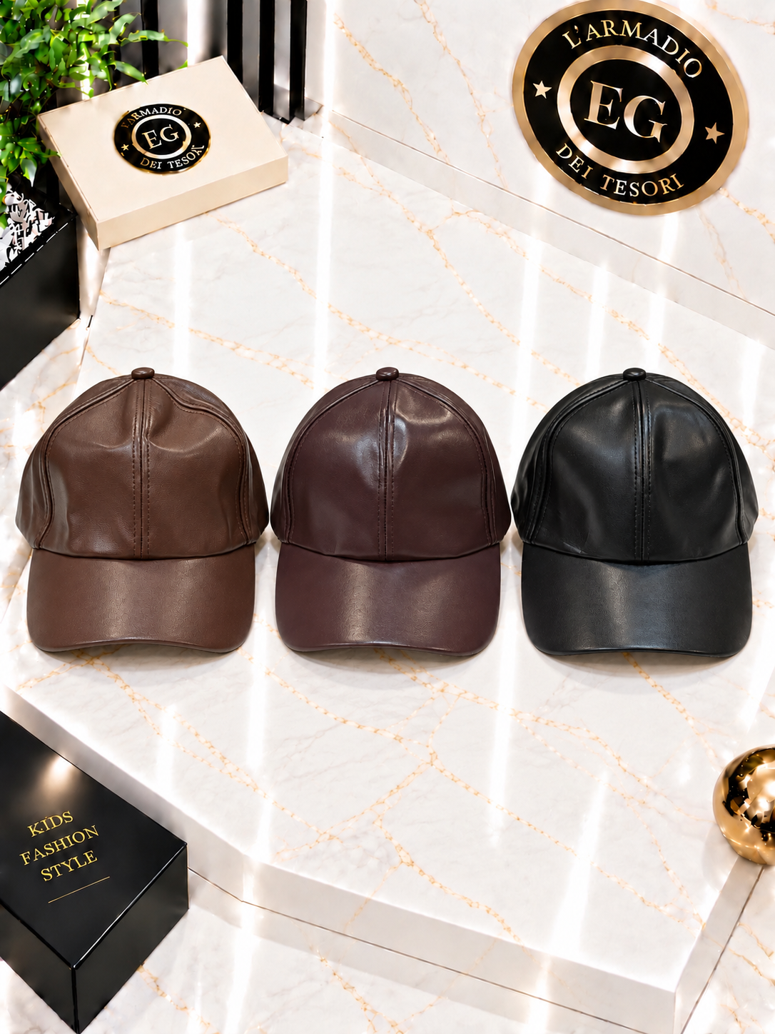 CAPPELLO BAMBINA ECOPELLE