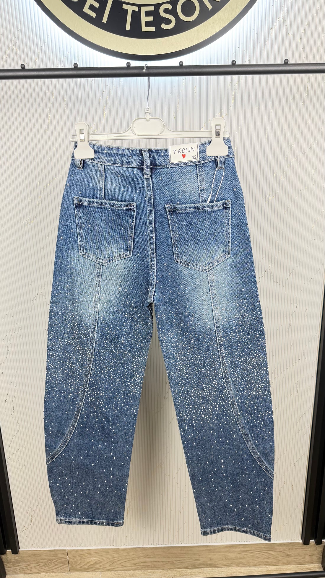 Jeans bambina diamond