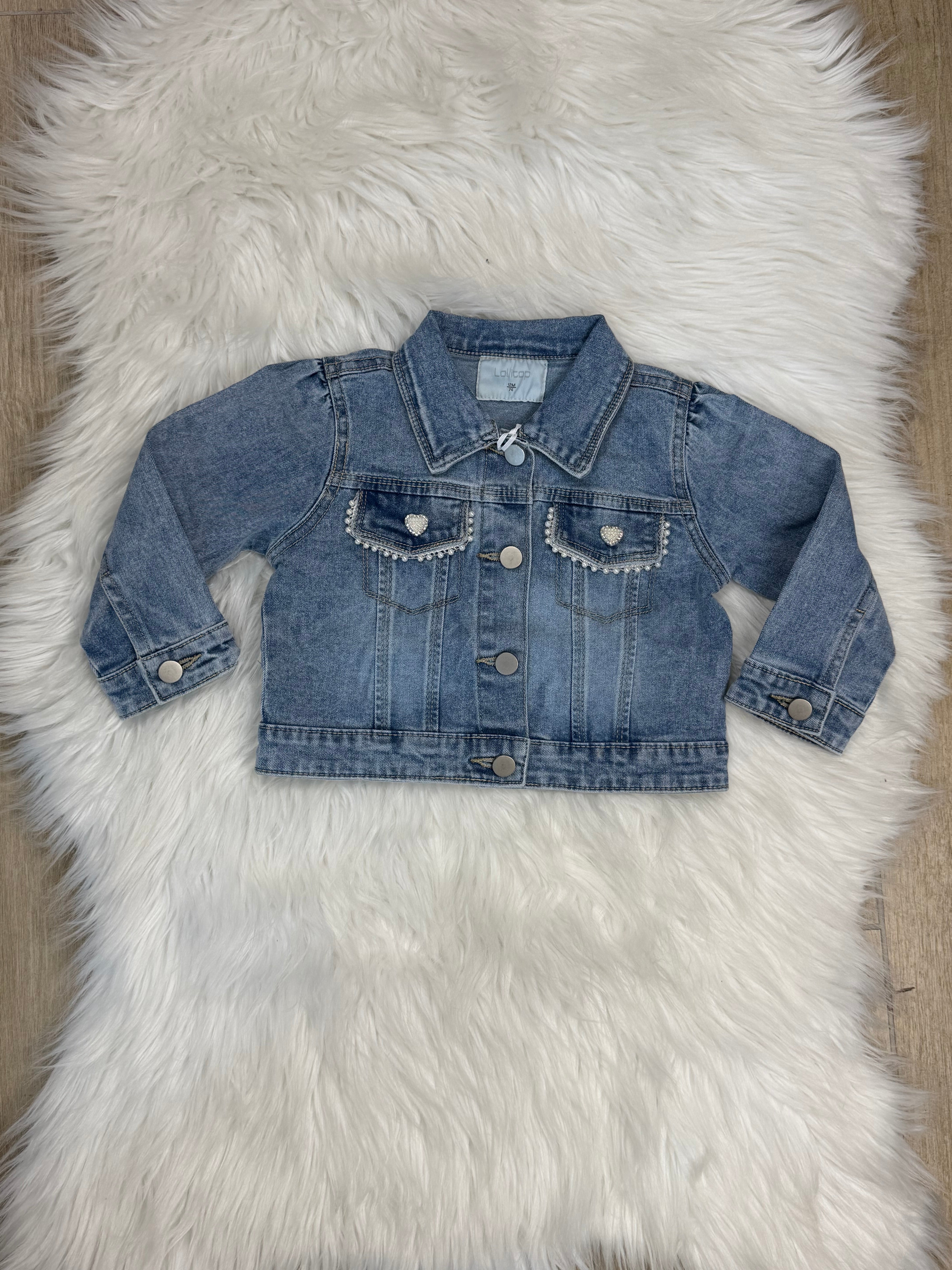 Giacca neonata Jeans perl