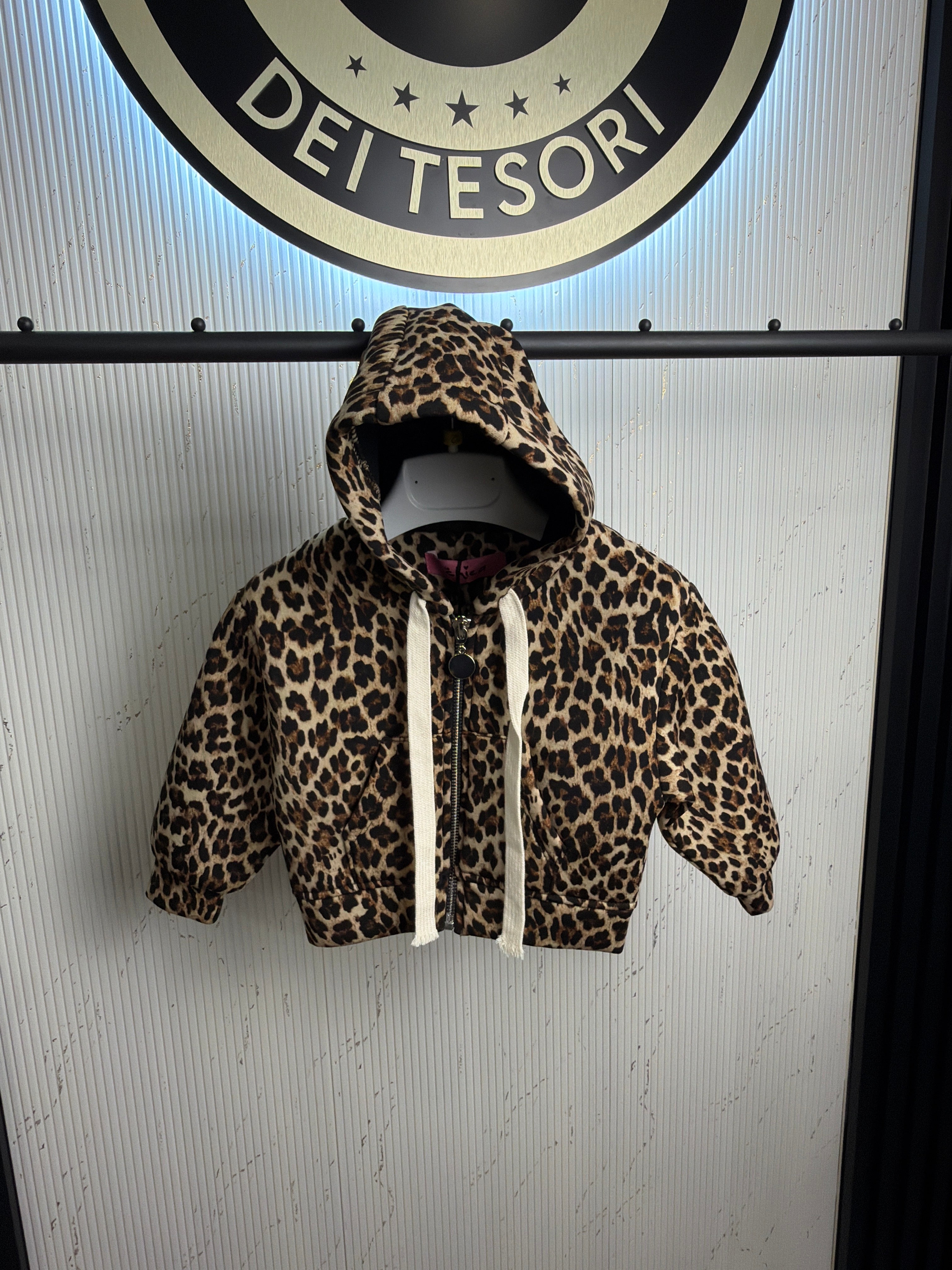 GIUBBINO neonata LEOPARDATO