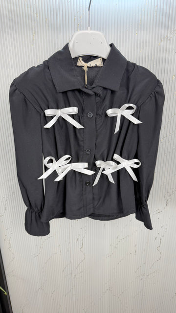 Camicia bambina fiocco