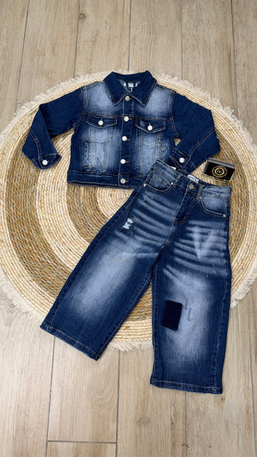 COMPLETO BAMBINO DENIM
