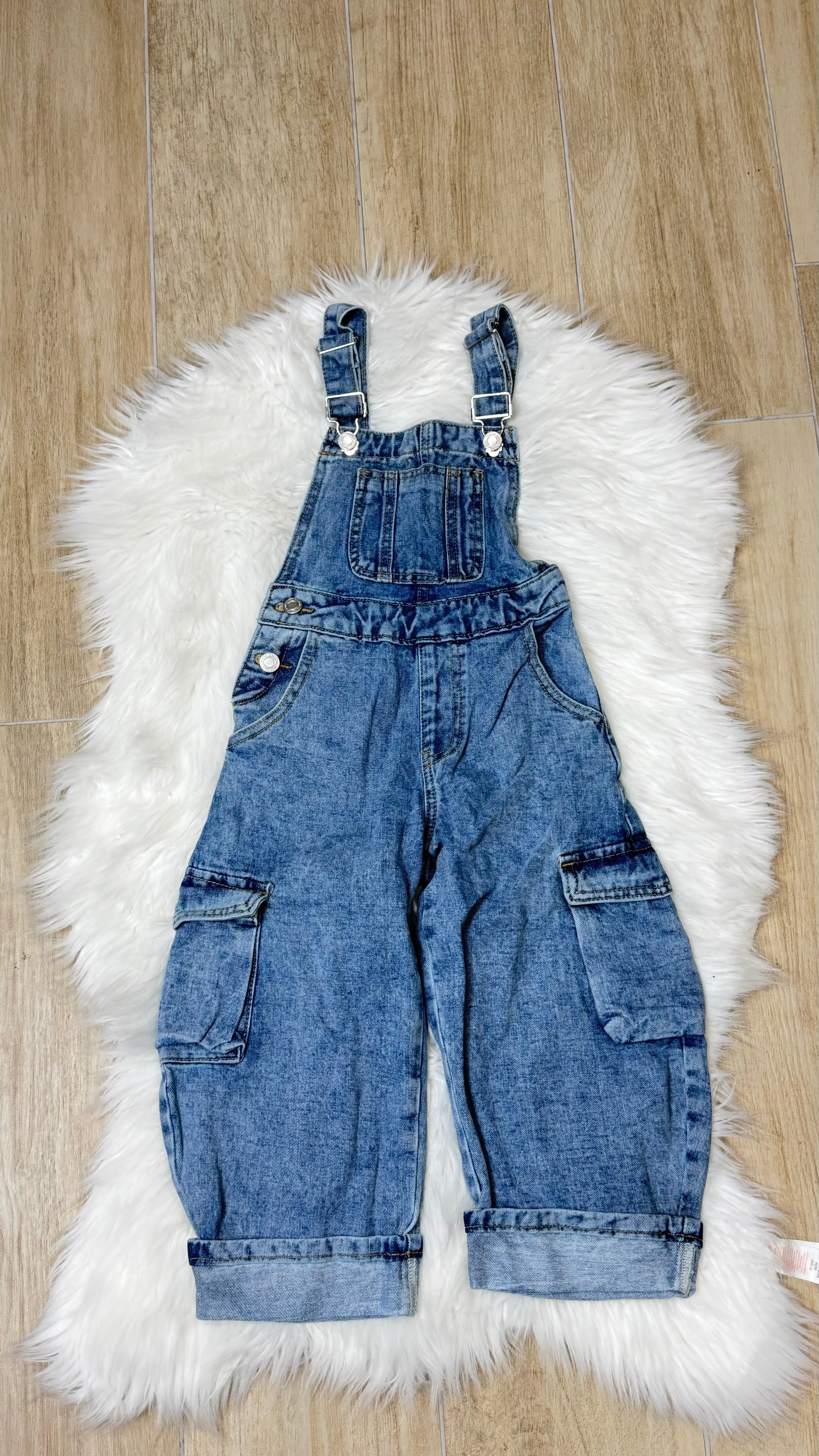 Jeans bambina salopette