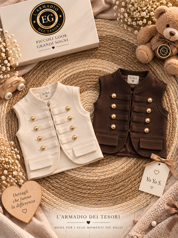 MAGLIA BAMBINA GILET BOTTON