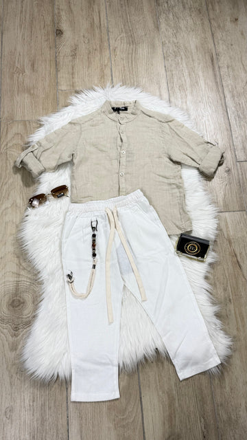 CAMICIA BAMBINO LINO