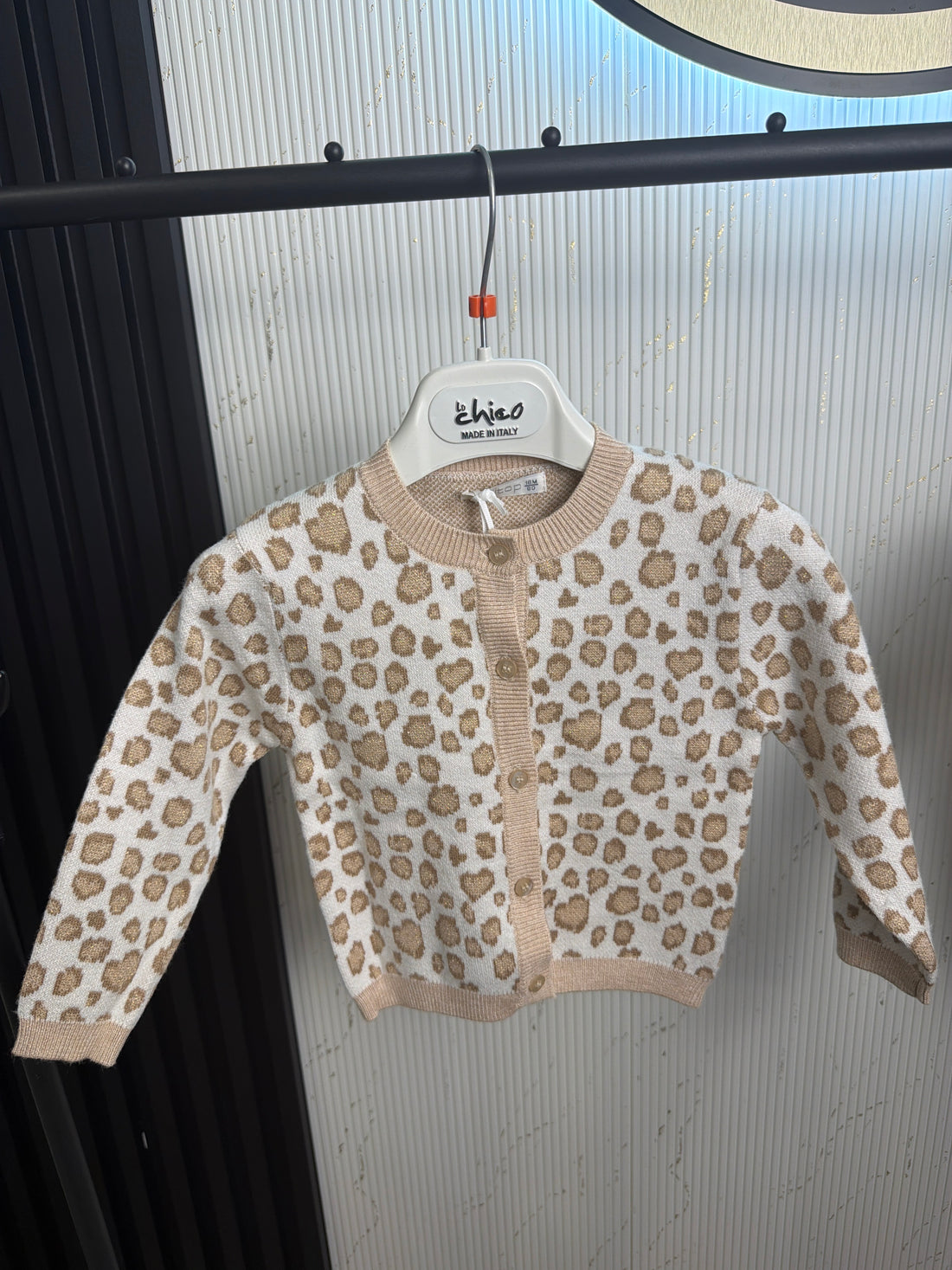 Felpa neonata cardigan