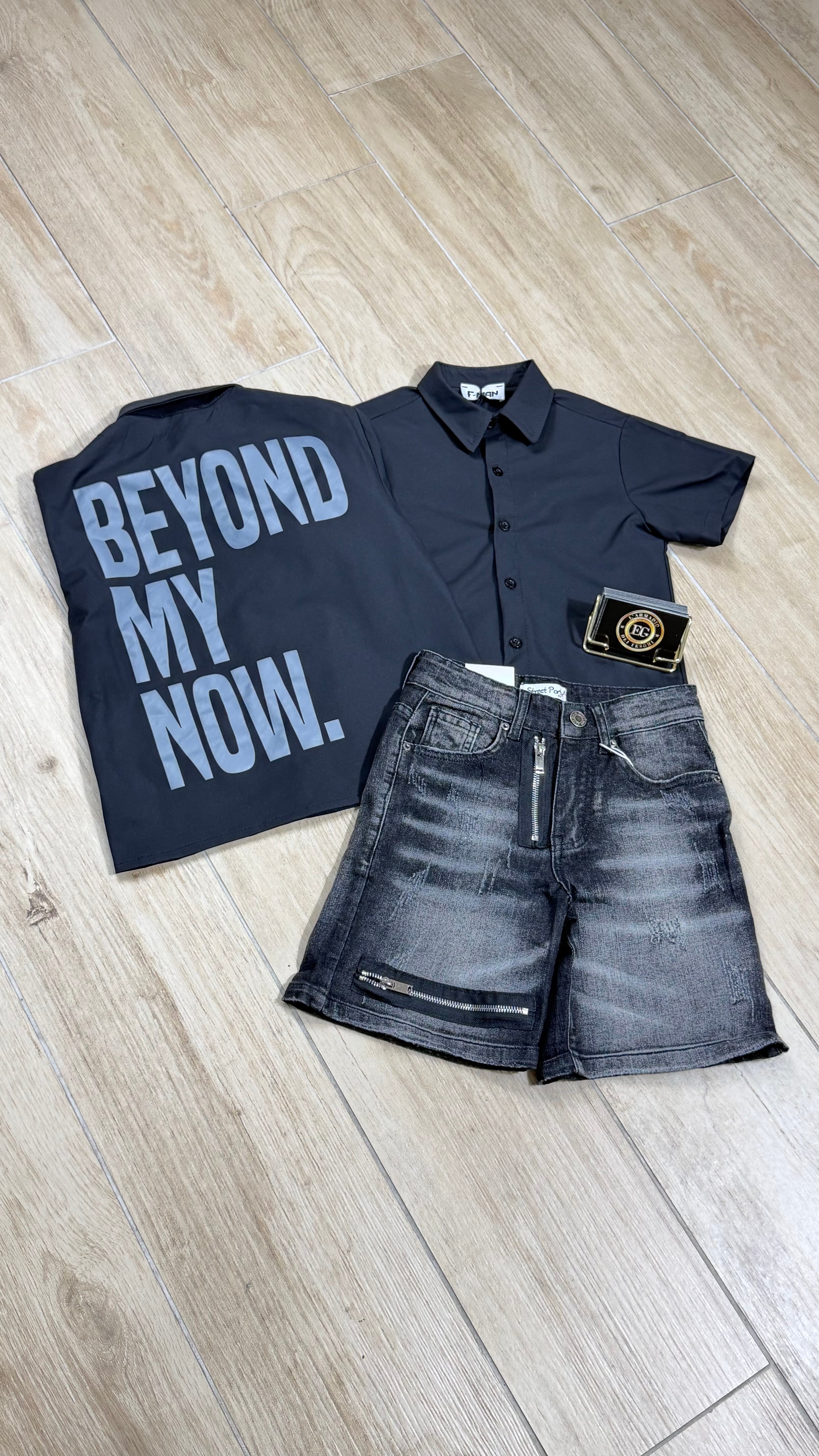 CAMICIA BAMBINO BLACK