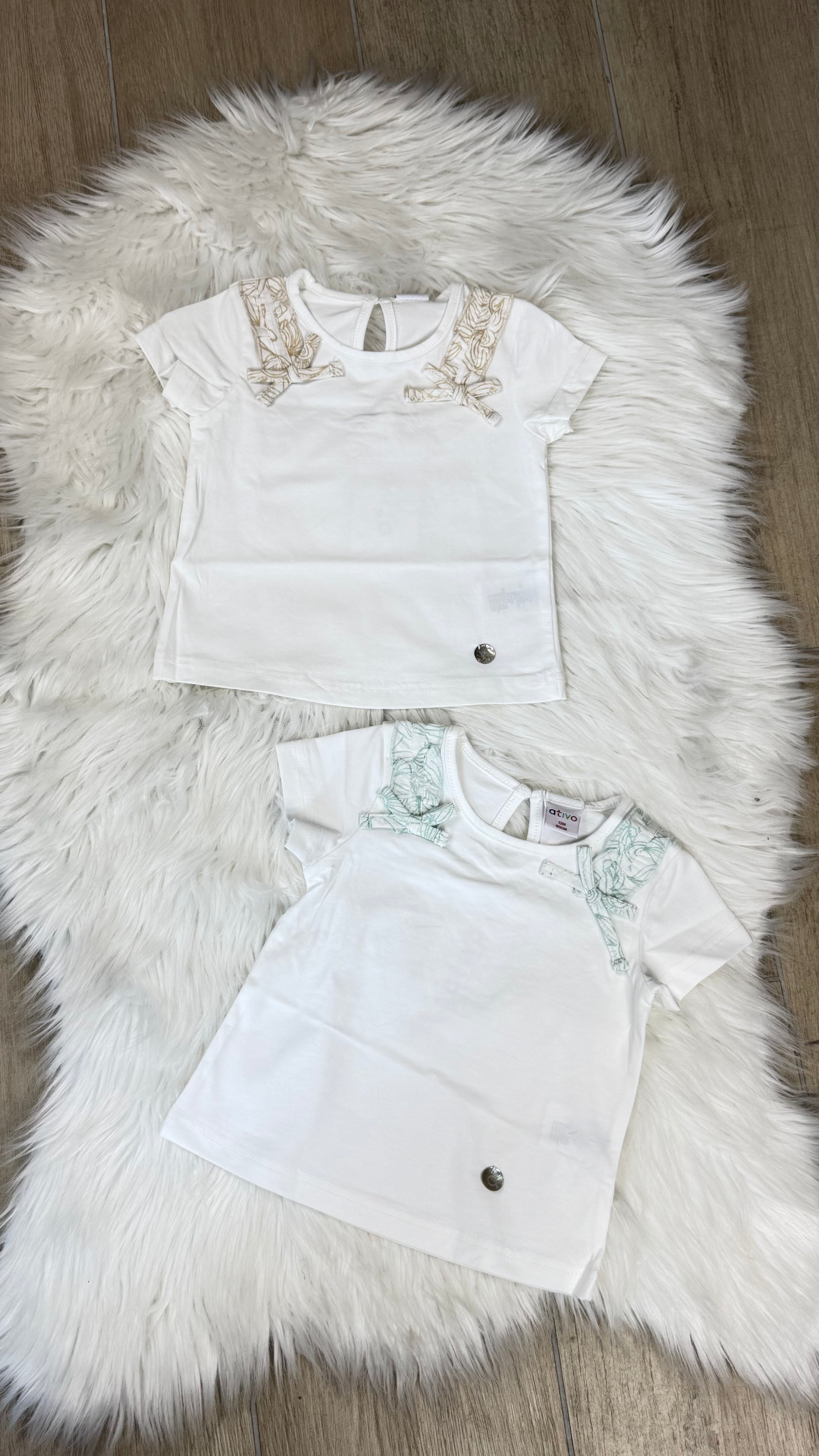 Maglia neonata fiocco