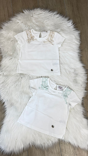 Maglia neonata fiocco