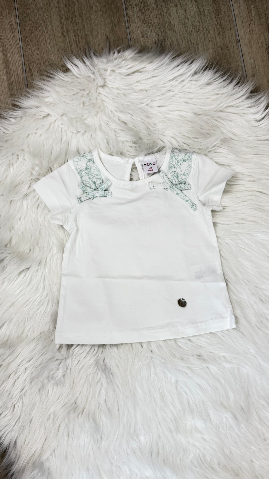 Maglia neonata fiocco