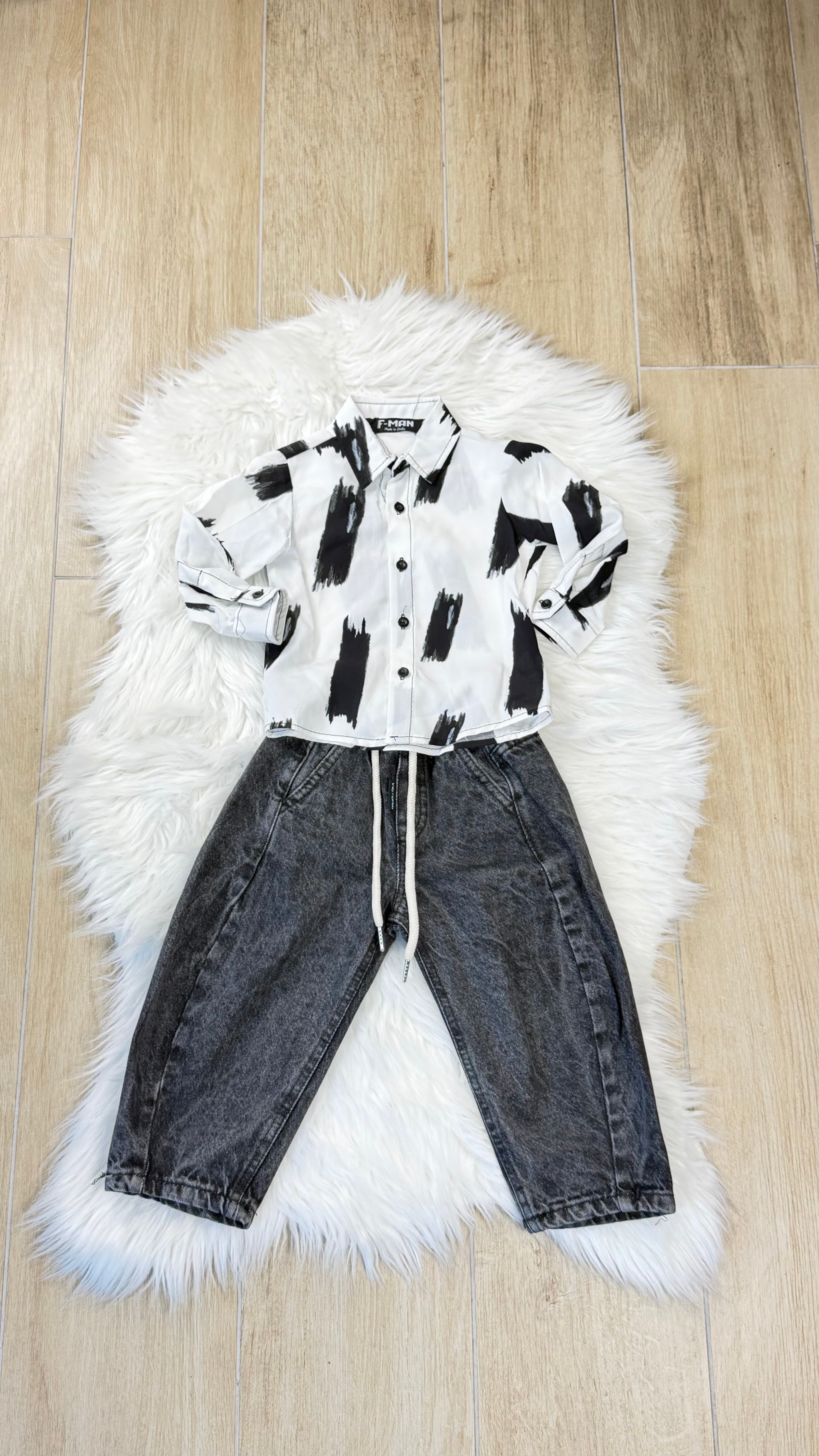 Camicia neonato White pitt